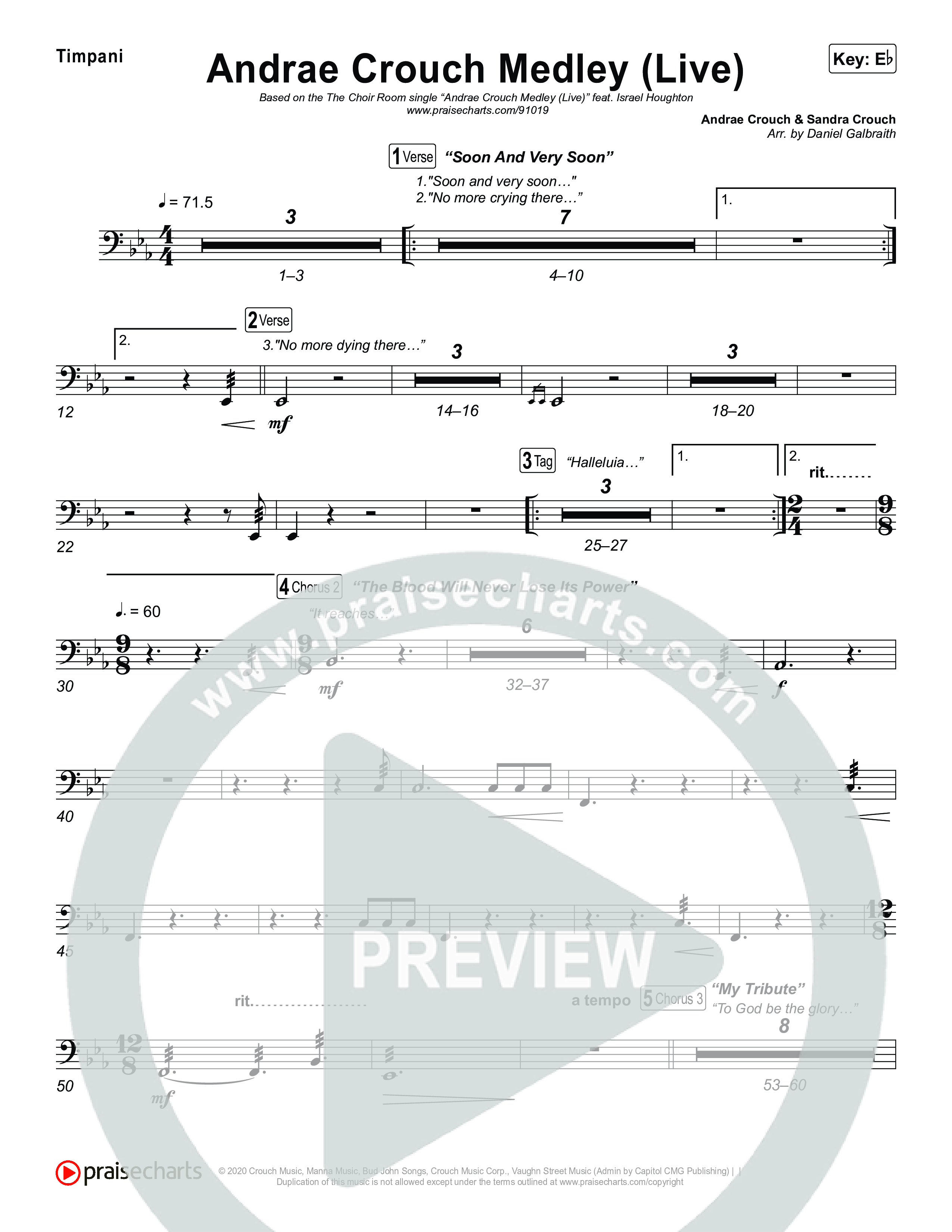 Andrae Crouch Medley (Live) Timpani (The Choir Room / Israel Houghton)
