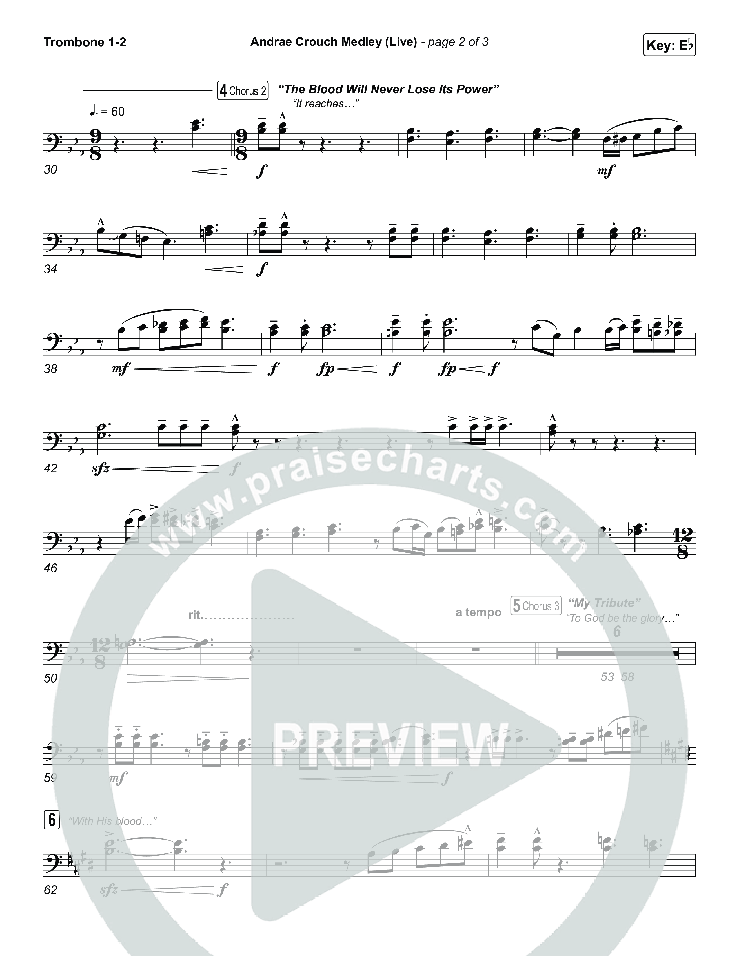 Andrae Crouch Medley (Live) Trombone 1/2 (The Choir Room / Israel Houghton)
