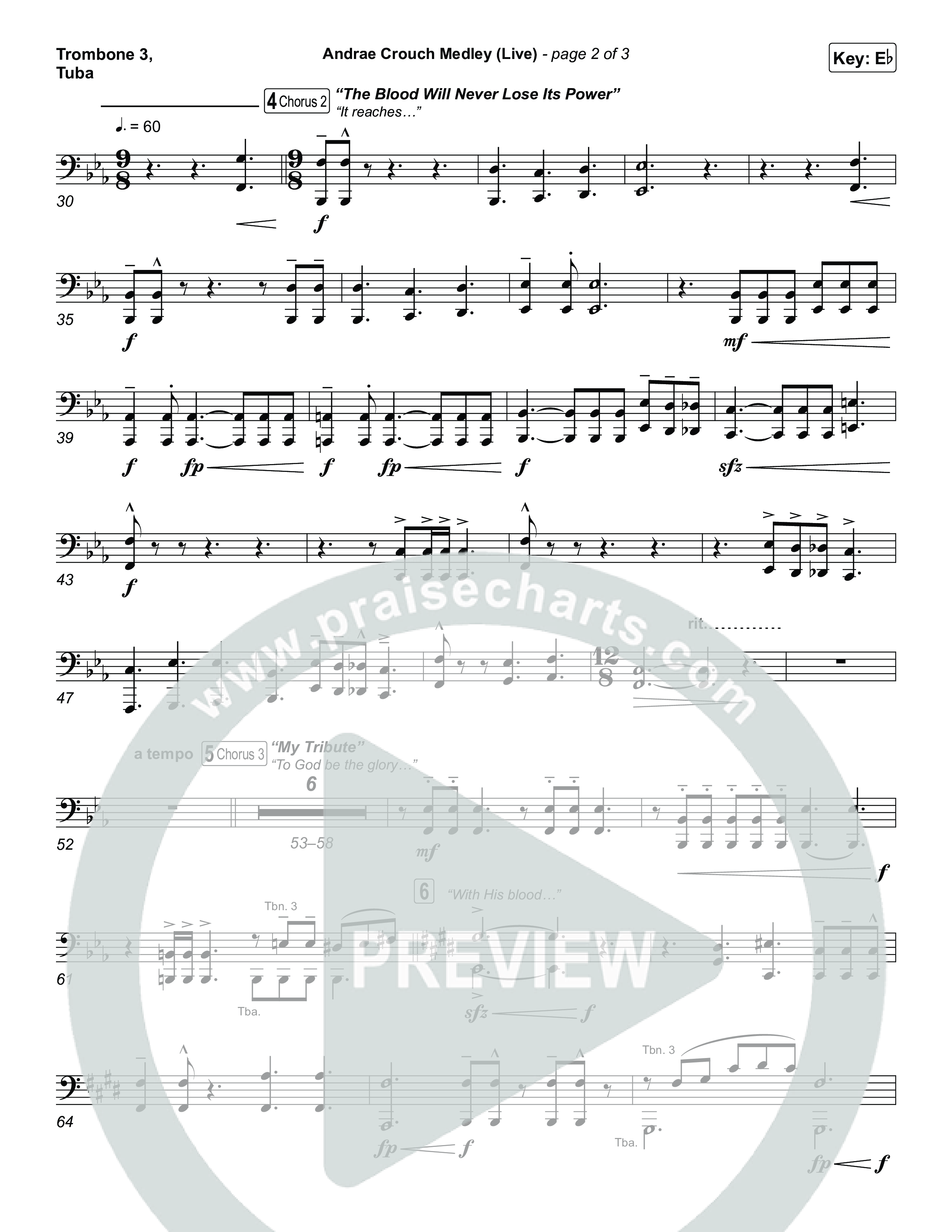 Andrae Crouch Medley (Live) Trombone 3/Tuba (The Choir Room / Israel Houghton)