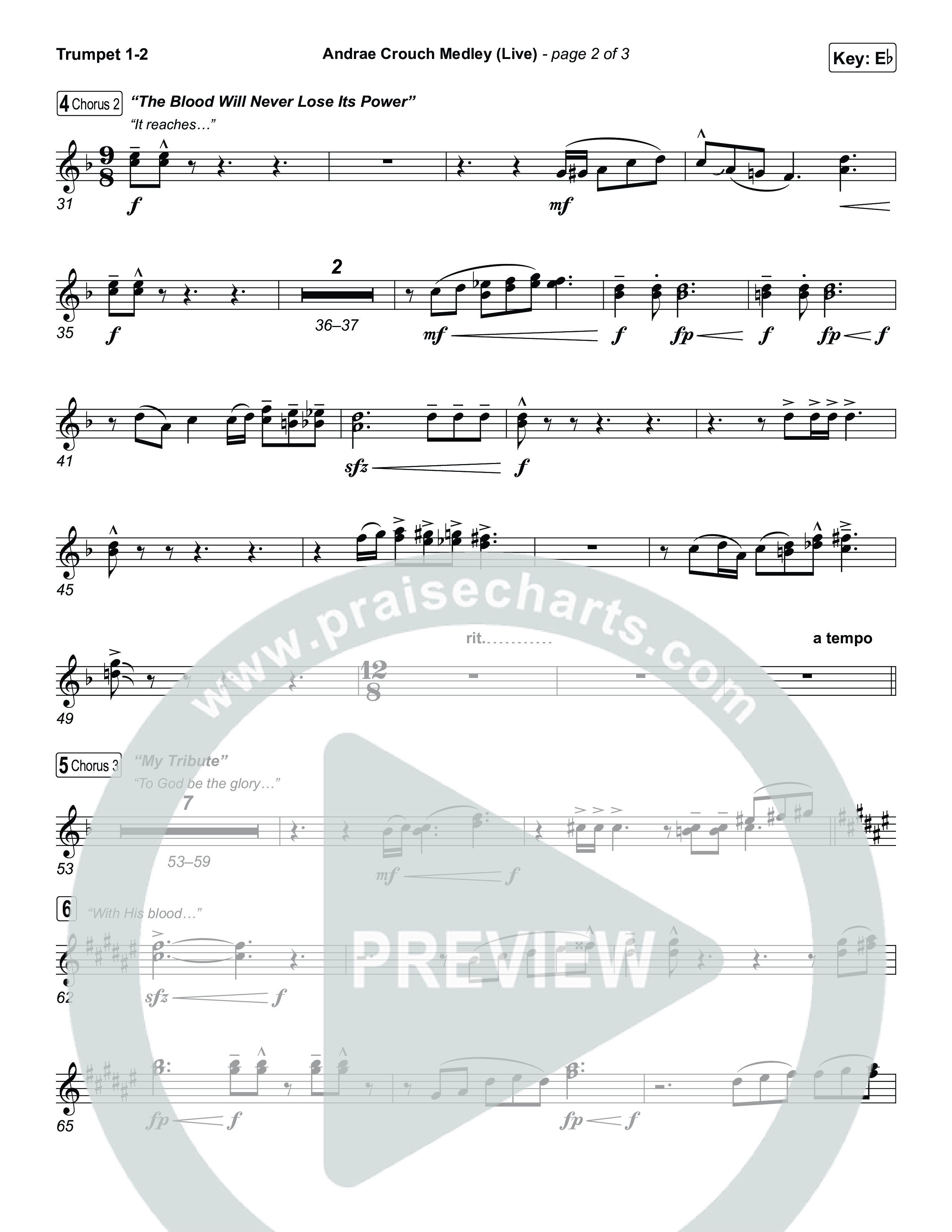 Andrae Crouch Medley (Live) Trumpet 1,2 (The Choir Room / Israel Houghton)
