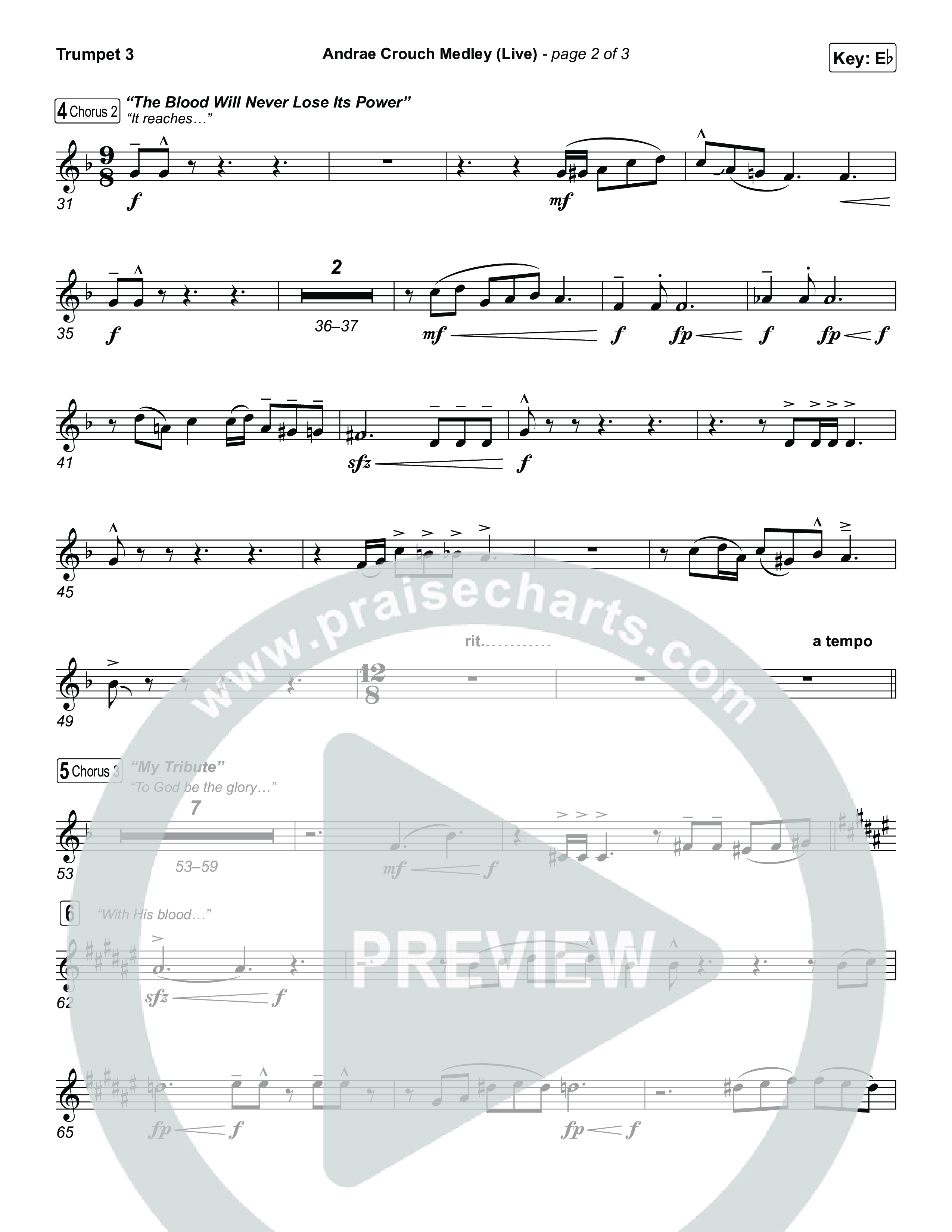Andrae Crouch Medley (Live) Trumpet 3 (The Choir Room / Israel Houghton)