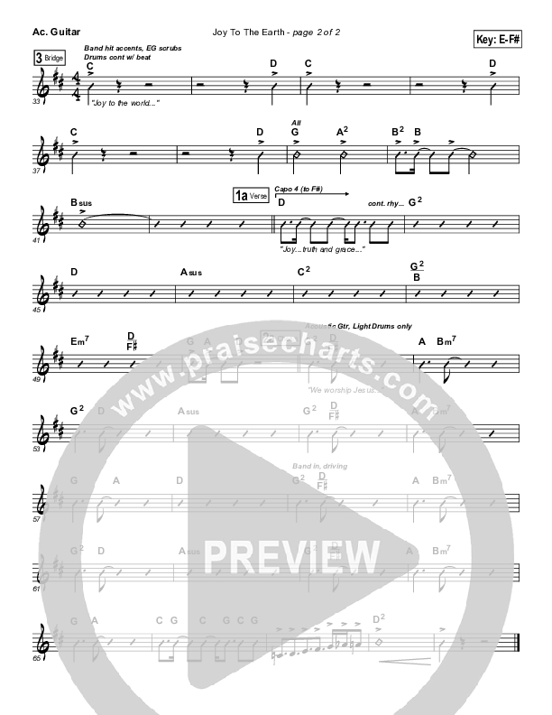 Joy To The Earth Acoustic Guitar (Frank Ralls)