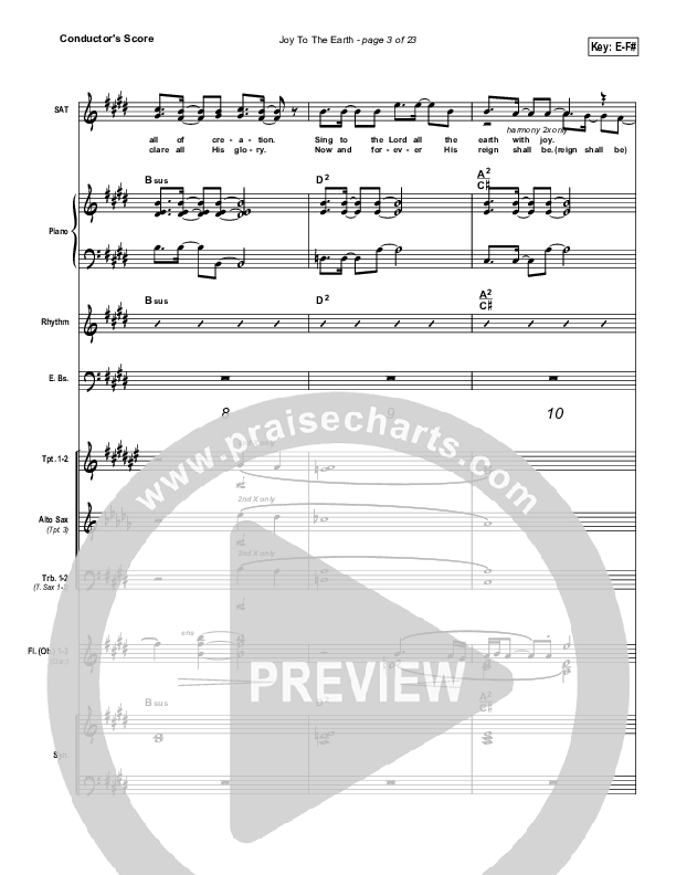 Joy To The Earth Conductor's Score (Frank Ralls)