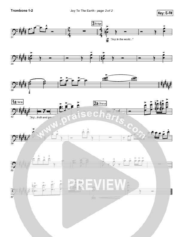 Joy To The Earth Trombone 1/2 (Frank Ralls)