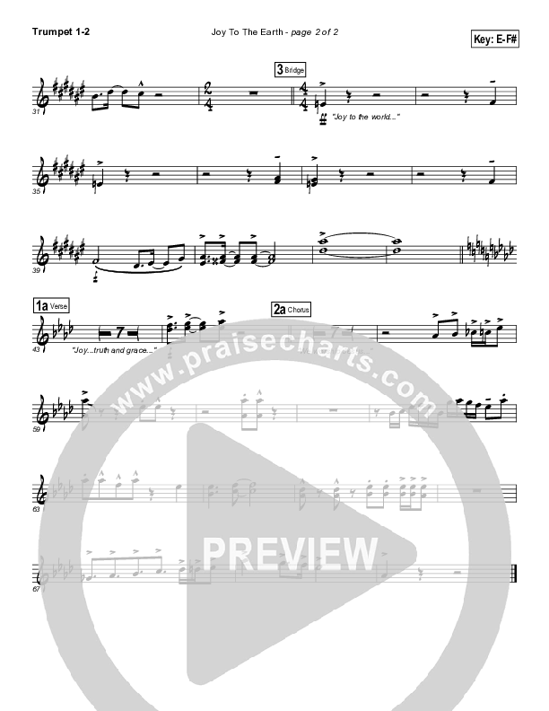 Joy To The Earth Trumpet 1,2 (Frank Ralls)