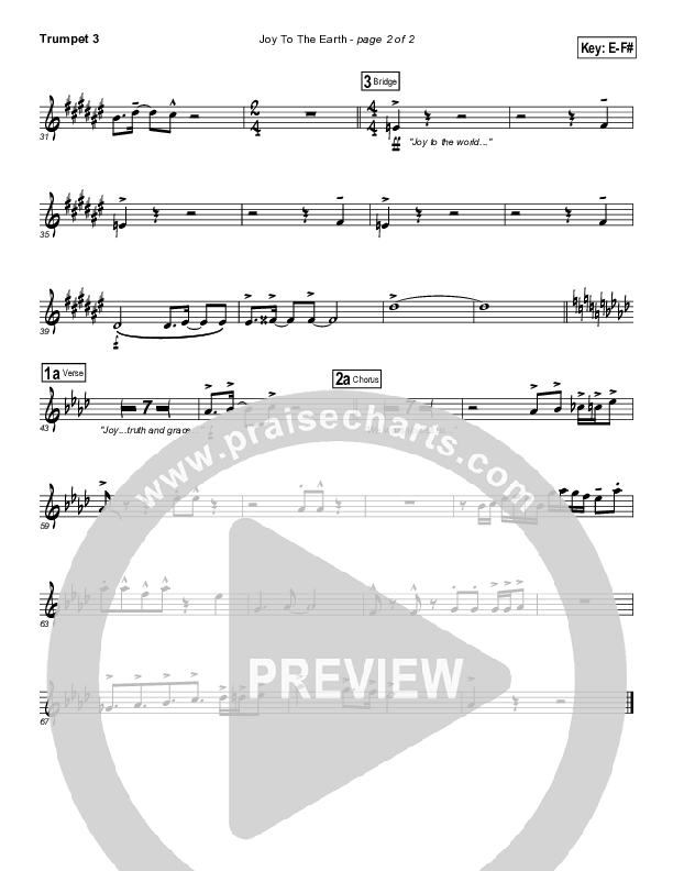 Joy To The Earth Trumpet 3 (Frank Ralls)