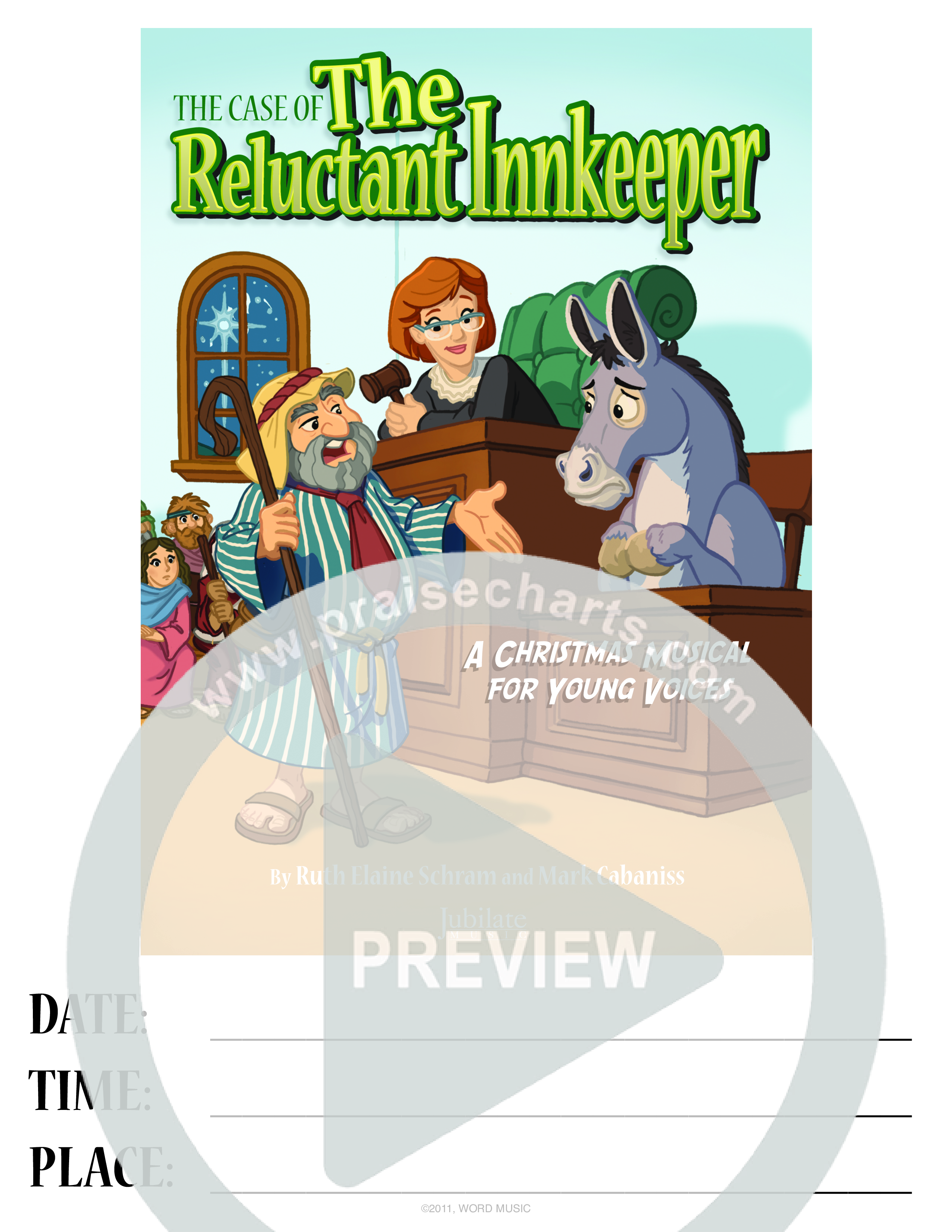 The Case Of The Reluctant Innkeeper (6 Song Choral Collection) Song 7 (Piano SATB) (Orch. John DeVries)