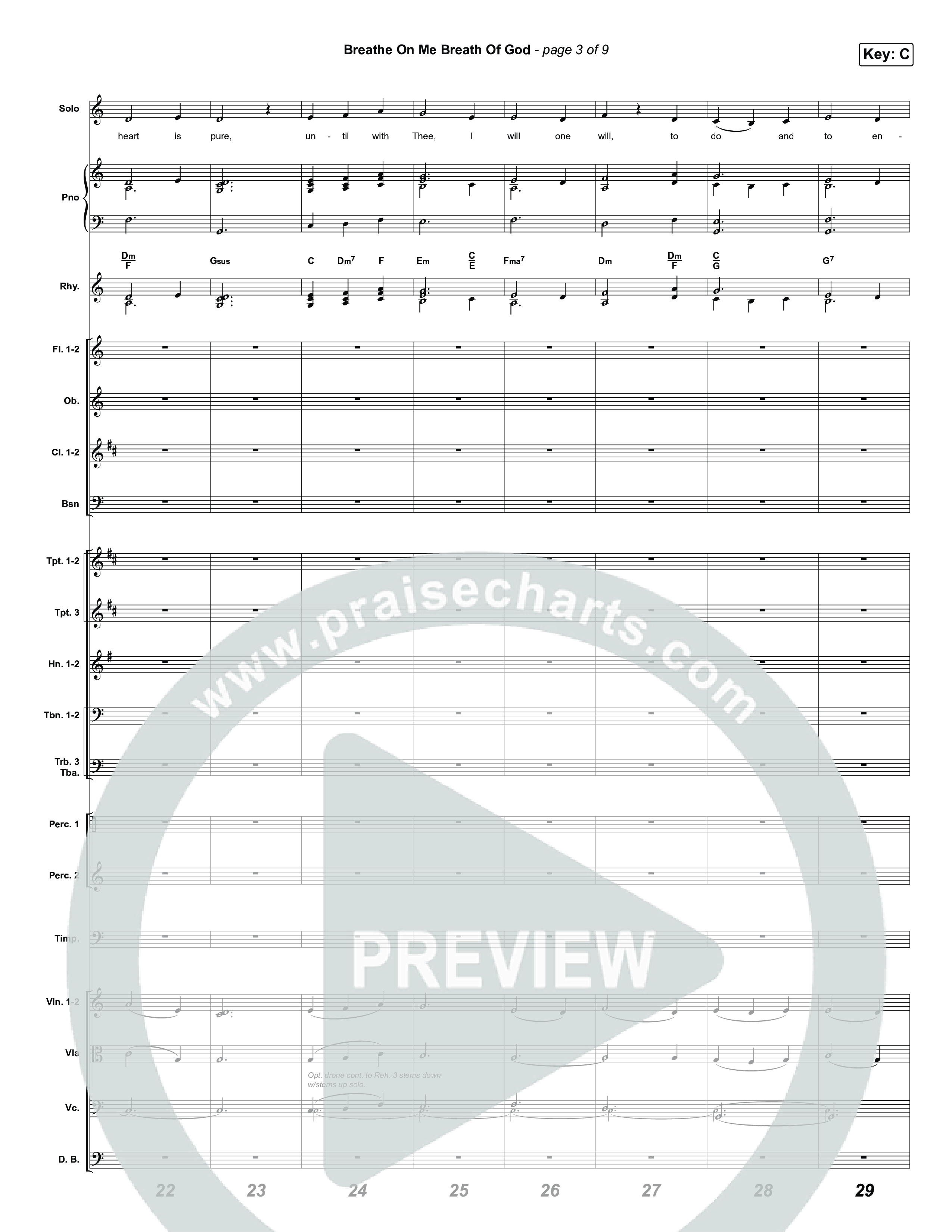 Breathe On Me Breath Of God Conductor's Score (Keith & Kristyn Getty / Fernando Ortega)