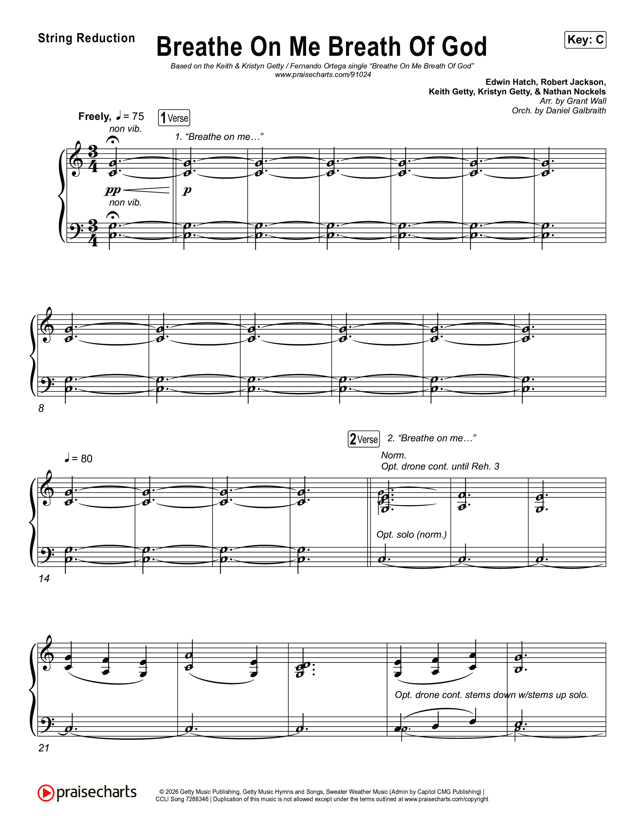 Breathe On Me Breath Of God String Reduction (Keith & Kristyn Getty / Fernando Ortega)