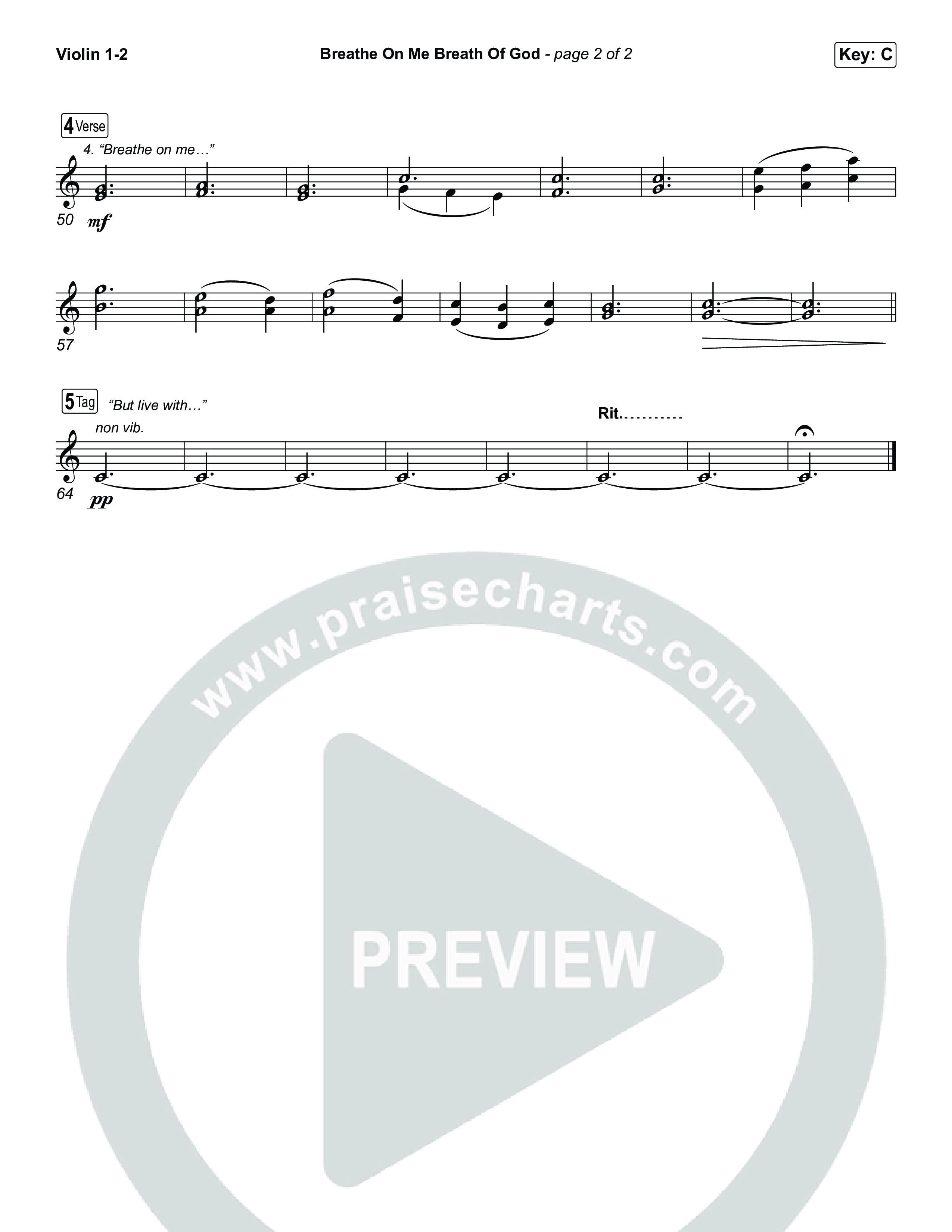 Breathe On Me Breath Of God String Pack (Keith & Kristyn Getty / Fernando Ortega)