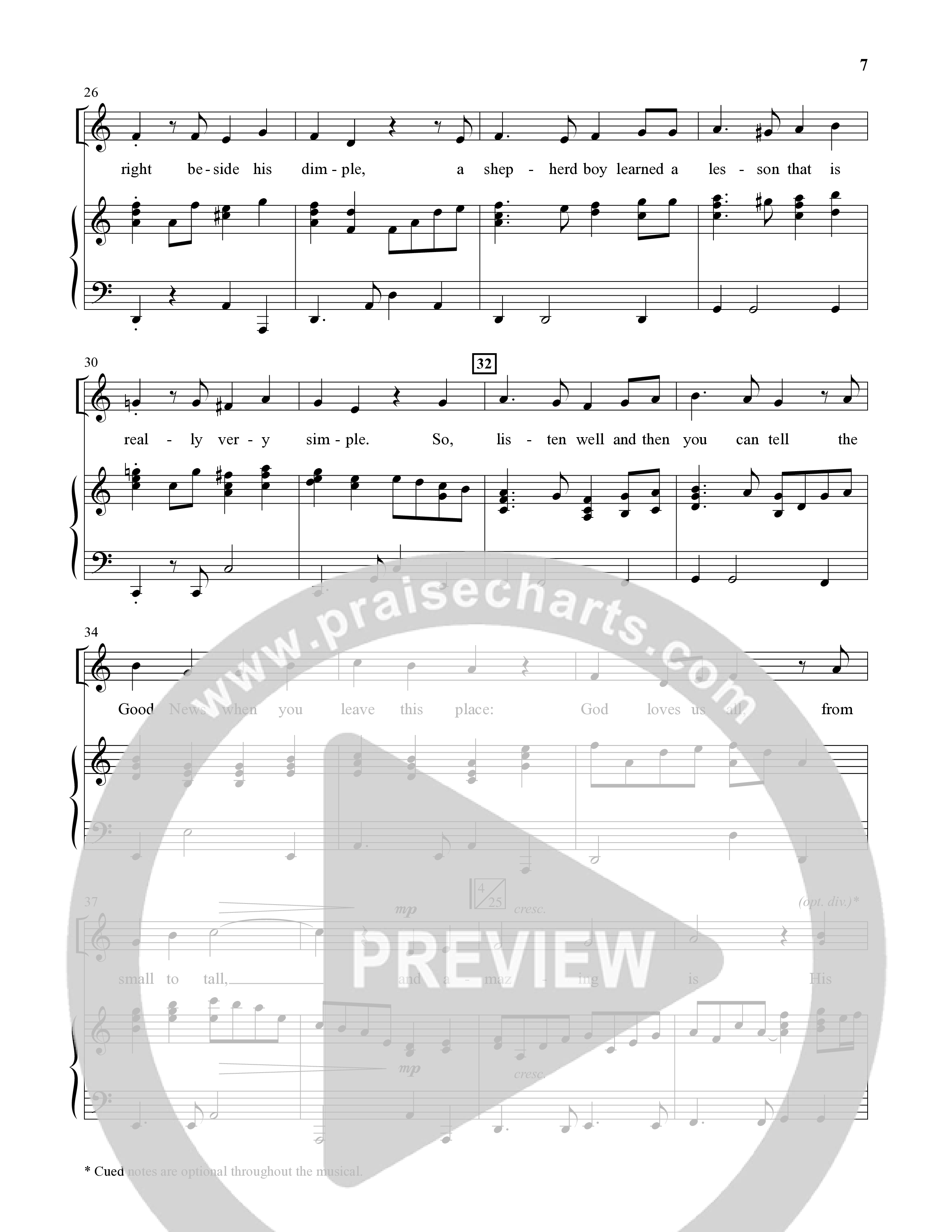 Aaron The Allergic Angel (6 Song Choral Collection) Song 2 (Piano SATB) (Orch. John DeVries)