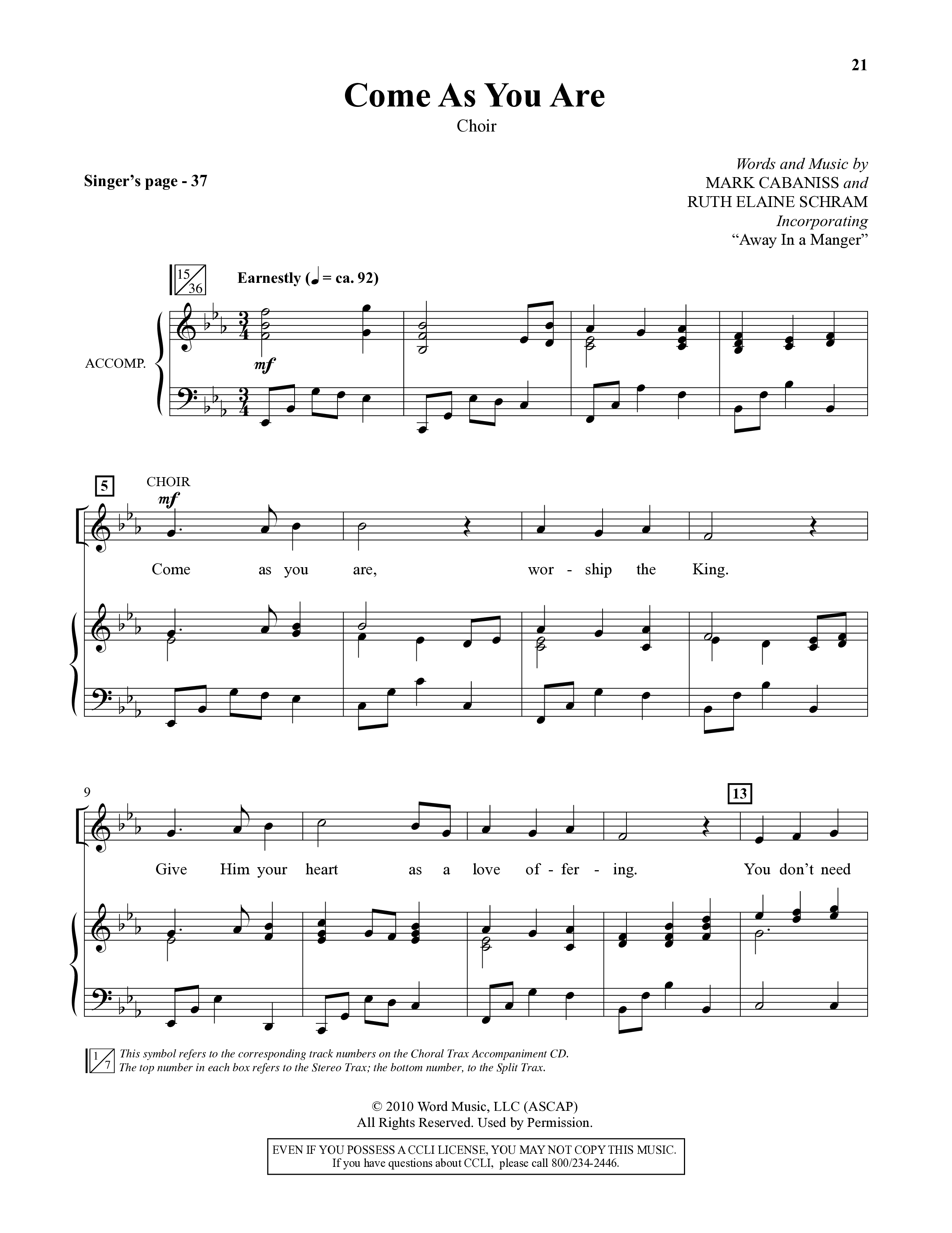 Aaron The Allergic Angel (6 Song Choral Collection) Song 5 (Piano SATB) (Orch. John DeVries)