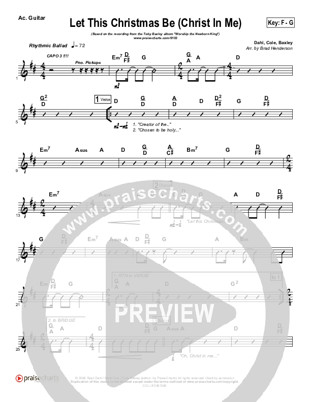 Let This Christmas Be (Christ In Me) Rhythm Chart (Toby Baxley)