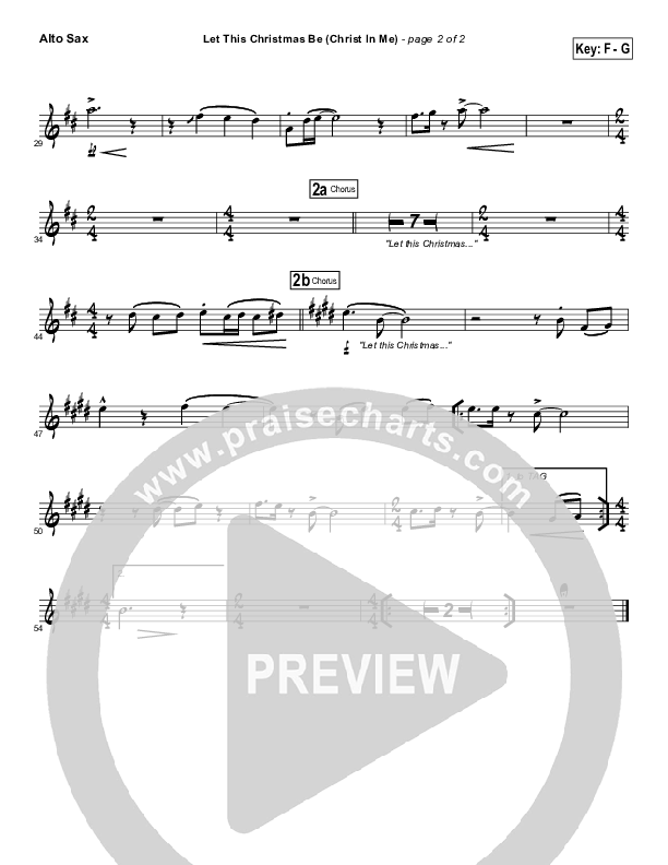 Let This Christmas Be (Christ In Me) Alto Sax (Toby Baxley)