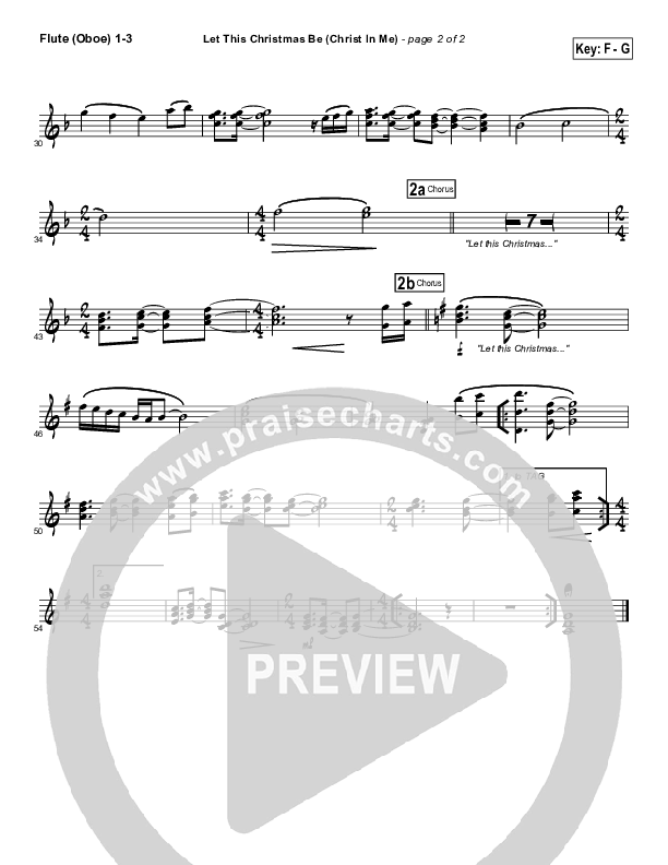 Let This Christmas Be (Christ In Me) Flute/Oboe 1/2/3 (Toby Baxley)