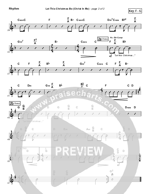 Let This Christmas Be (Christ In Me) Rhythm Chart (Toby Baxley)