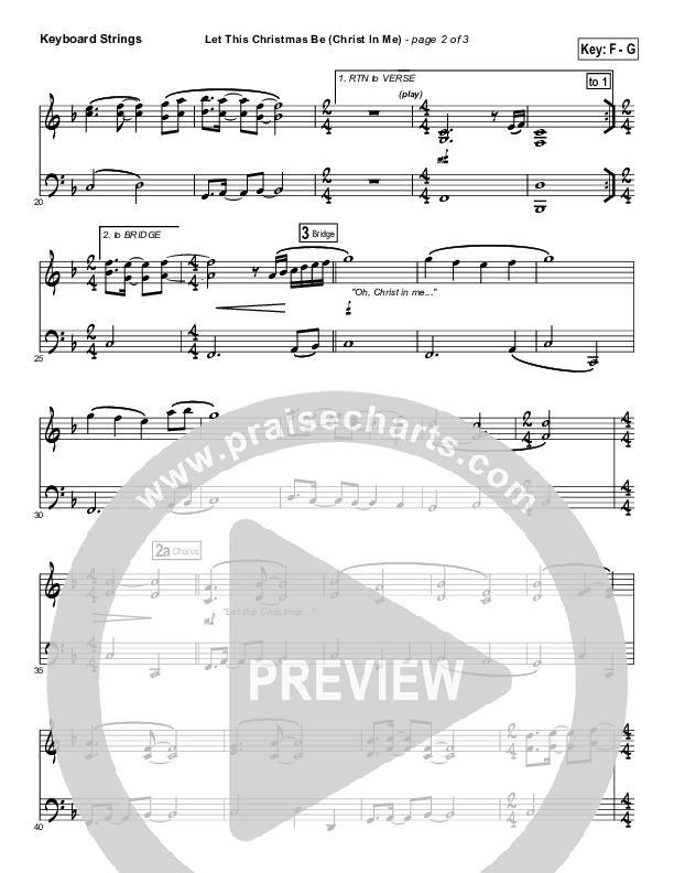 Let This Christmas Be (Christ In Me) Synth Strings (Toby Baxley)