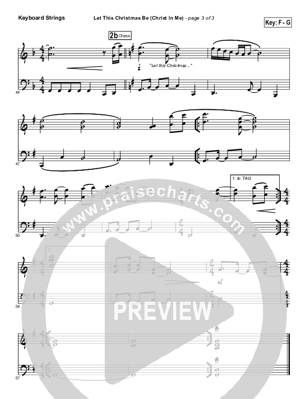 Let This Christmas Be (Christ In Me) Synth Strings (Toby Baxley)