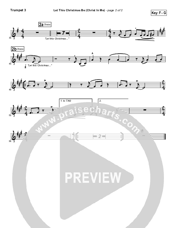 Let This Christmas Be (Christ In Me) Trumpet 3 (Toby Baxley)