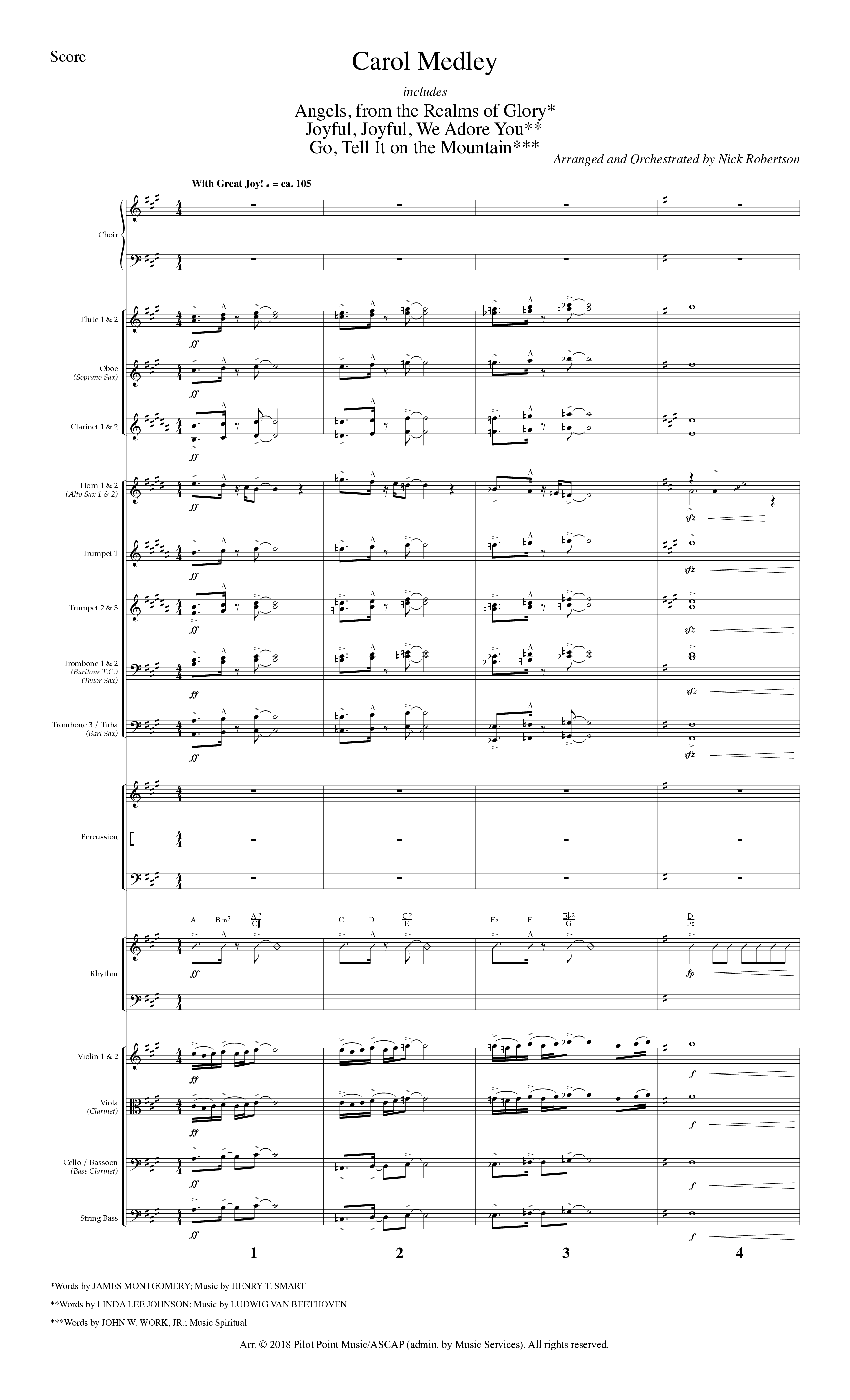 All Year Long (7 Song Choral Collection) Orchestrations (SATB) (Lillenas Choral / Arr. Nick Robertson)