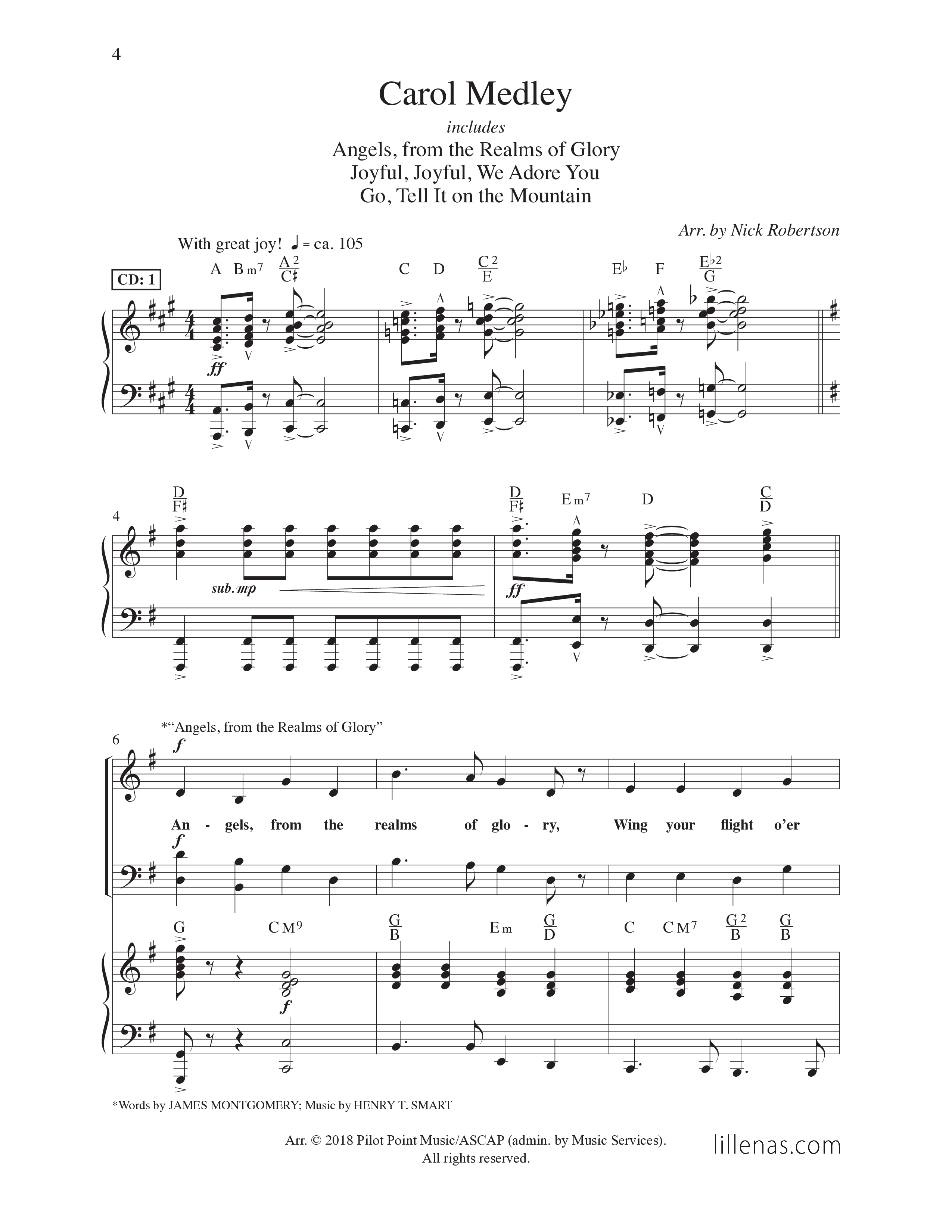 All Year Long (7 Song Choral Collection) Choral Book (Lillenas Choral / Arr. Nick Robertson)