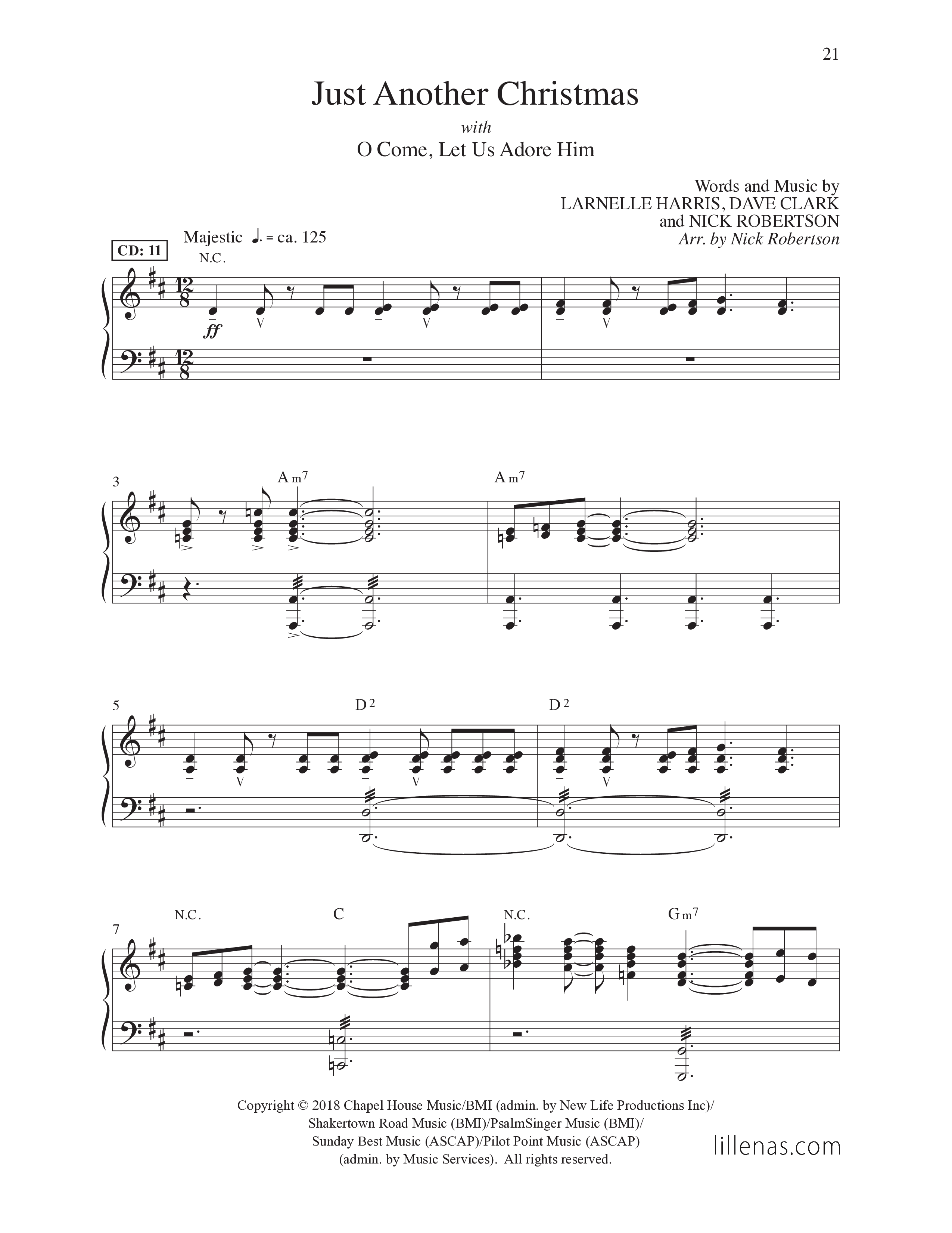 All Year Long (7 Song Choral Collection) Song 2 (Piano SATB) (Lillenas Choral / Arr. Nick Robertson)
