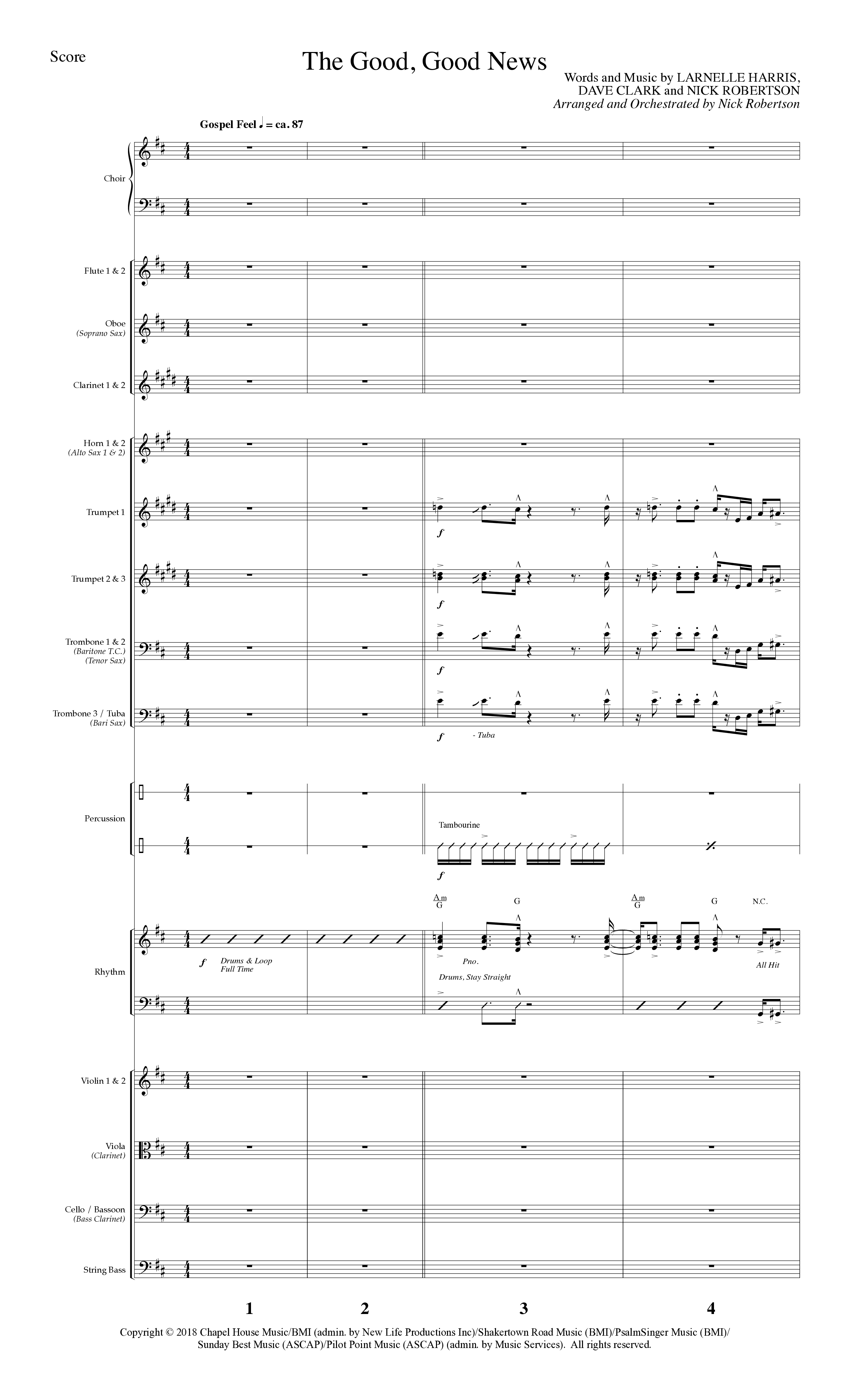 All Year Long (7 Song Choral Collection) Song 3 (Orchestration) (Lillenas Choral / Arr. Nick Robertson)