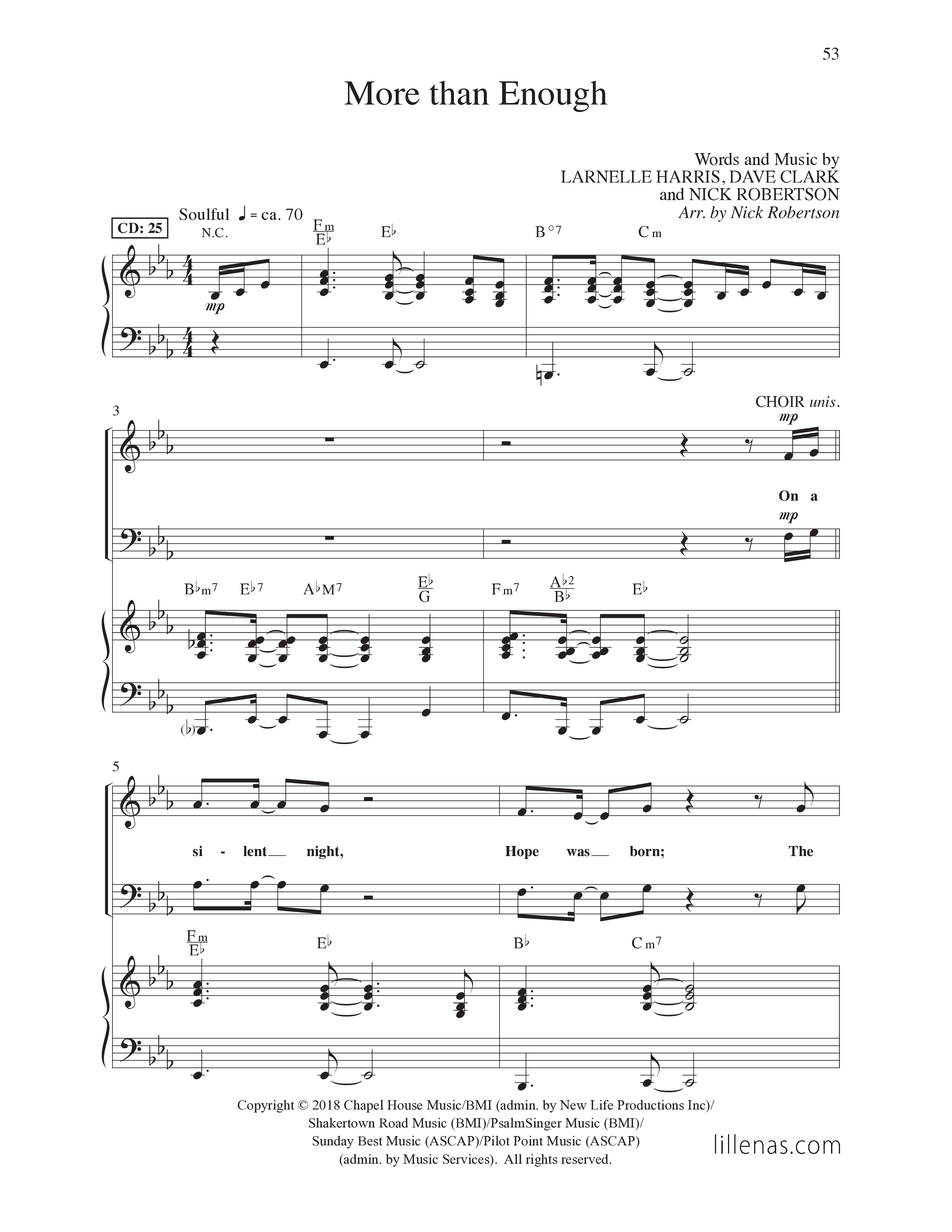 All Year Long (7 Song Choral Collection) Song 4 (Piano SATB) (Lillenas Choral / Arr. Nick Robertson)
