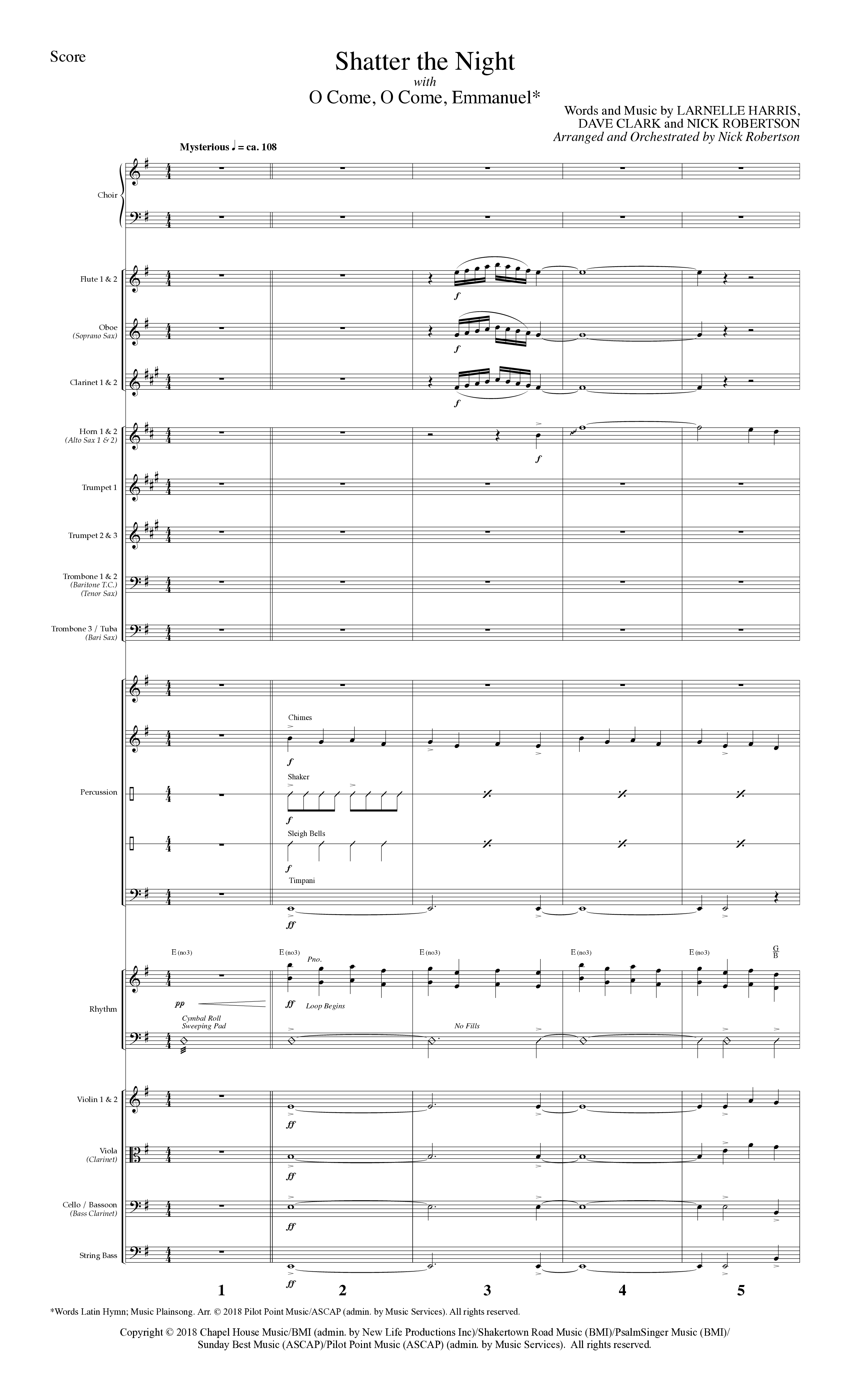 All Year Long (7 Song Choral Collection) Song 5 (Orchestration) (Lillenas Choral / Arr. Nick Robertson)