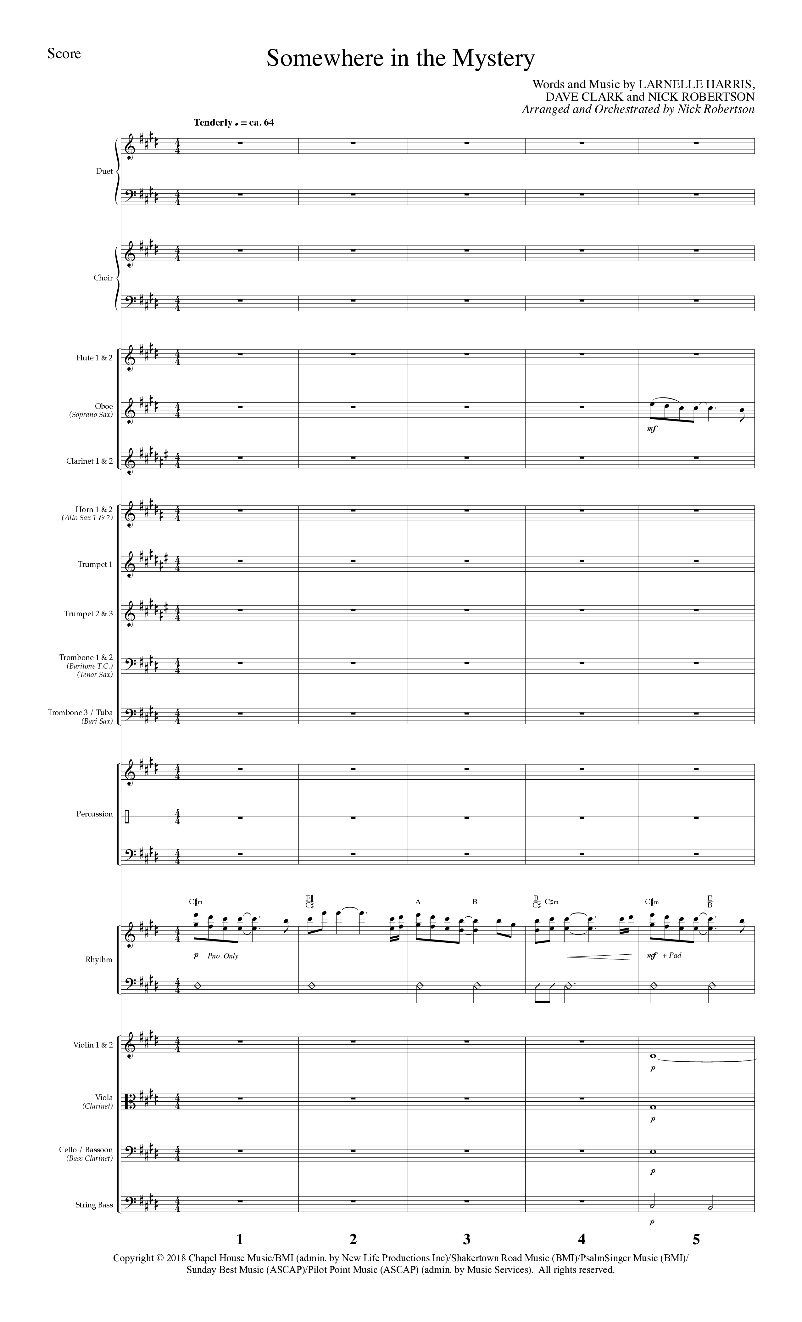 All Year Long (7 Song Choral Collection) Song 6 (Orchestration) (Lillenas Choral / Arr. Nick Robertson)