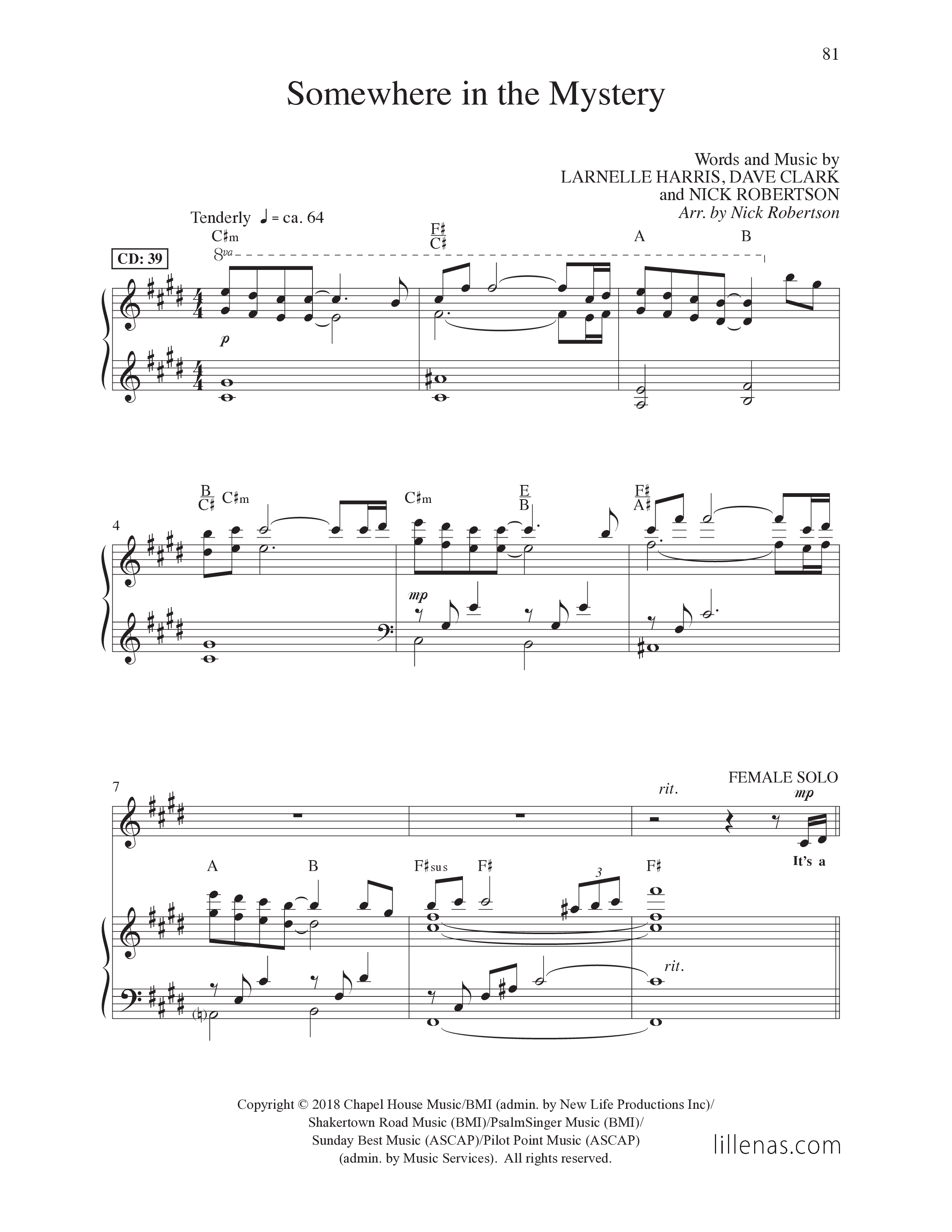 All Year Long (7 Song Choral Collection) Song 6 (Piano SATB) (Lillenas Choral / Arr. Nick Robertson)