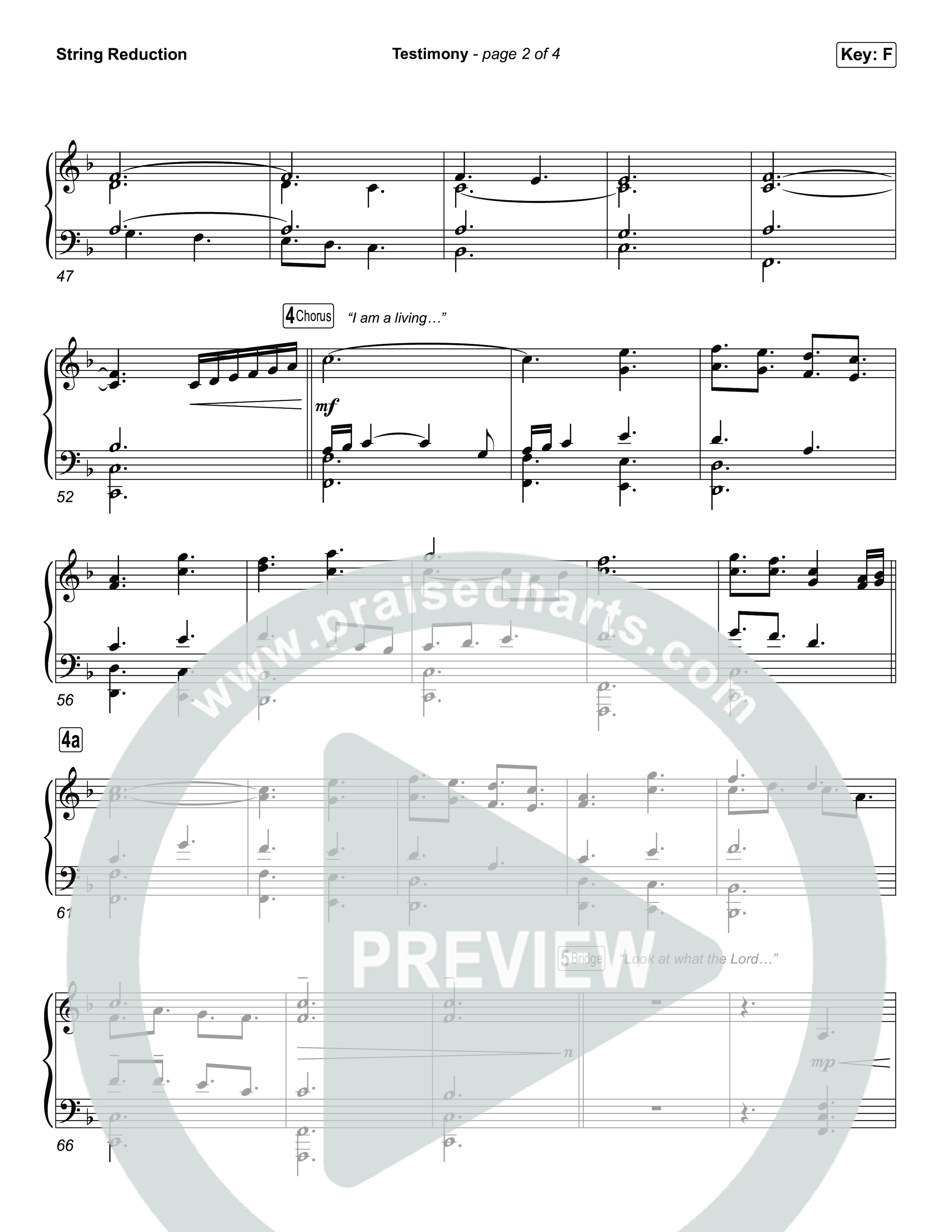Testimony (Choral/SATB) String Reduction (Travis Cottrell / Cheryl Stark / Arr. Mason Brown)