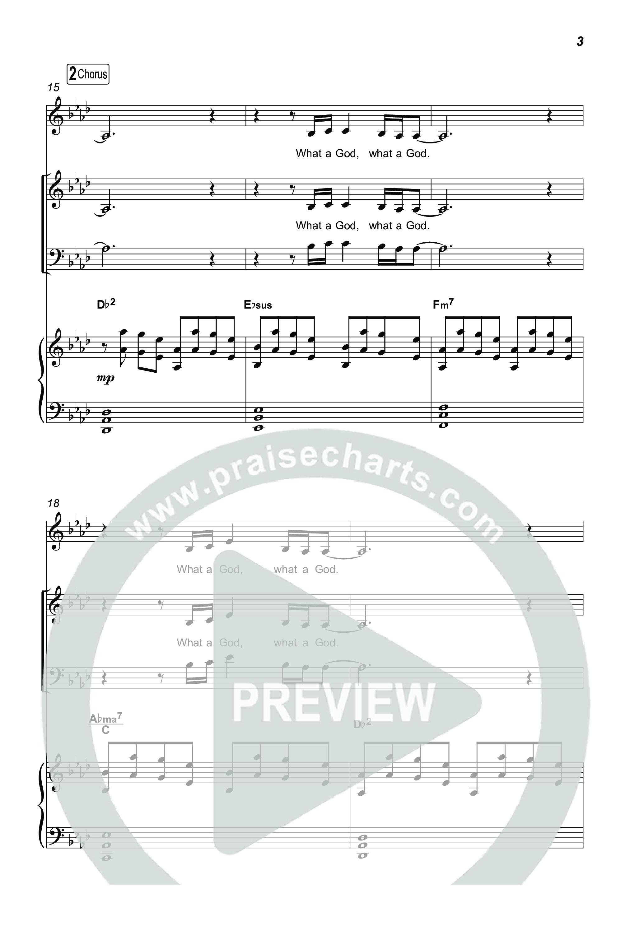 What A God / There Is None Like You (Choral/SATB) Octavo (SATB & Pno) (Travis Cottrell / Brooke Voland / Arr. Mason Brown)