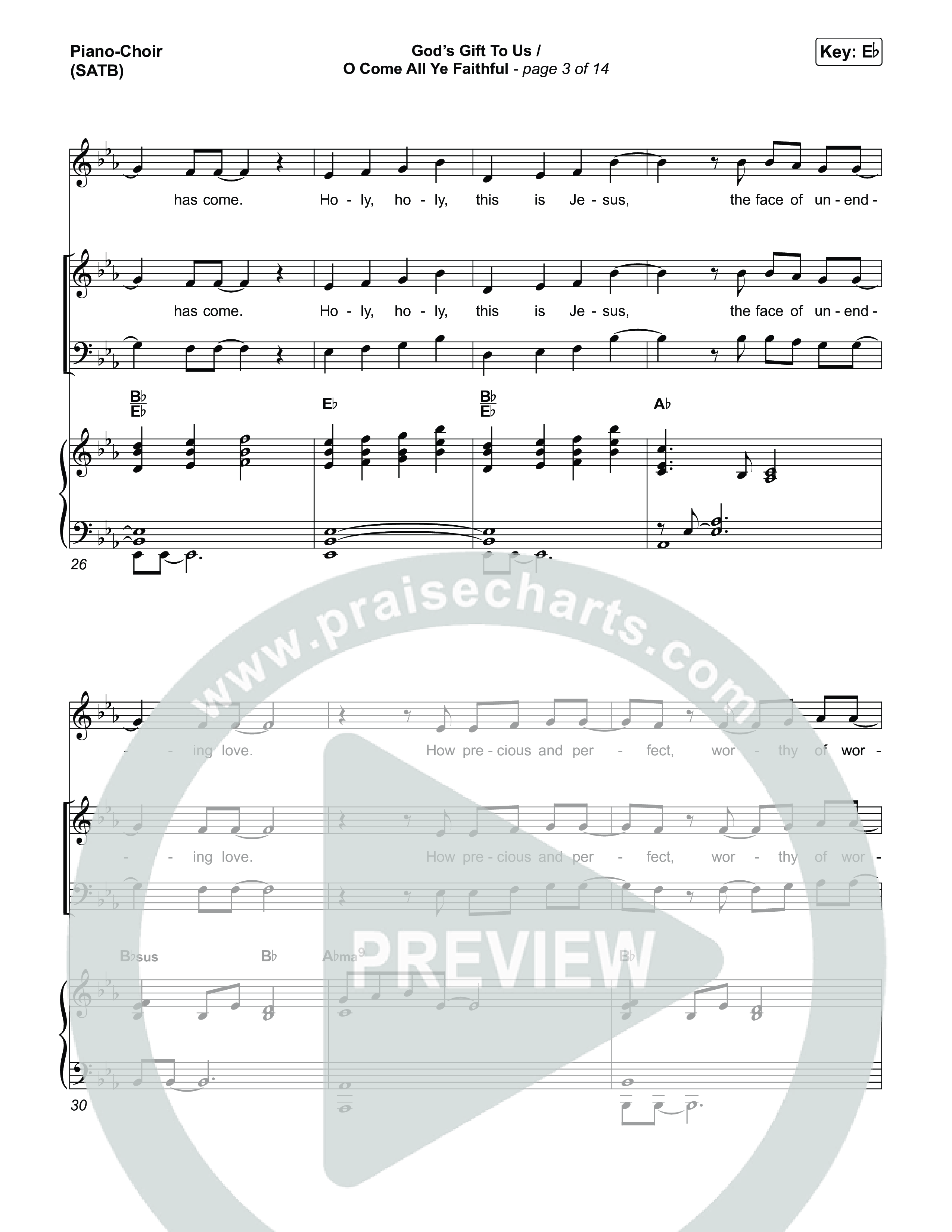Unto Us (7 Song Choral Collection) Song 2 (Piano SATB) (Travis Cottrell / Brooke Voland / Cheryl Stark / Arr. Mason Brown)