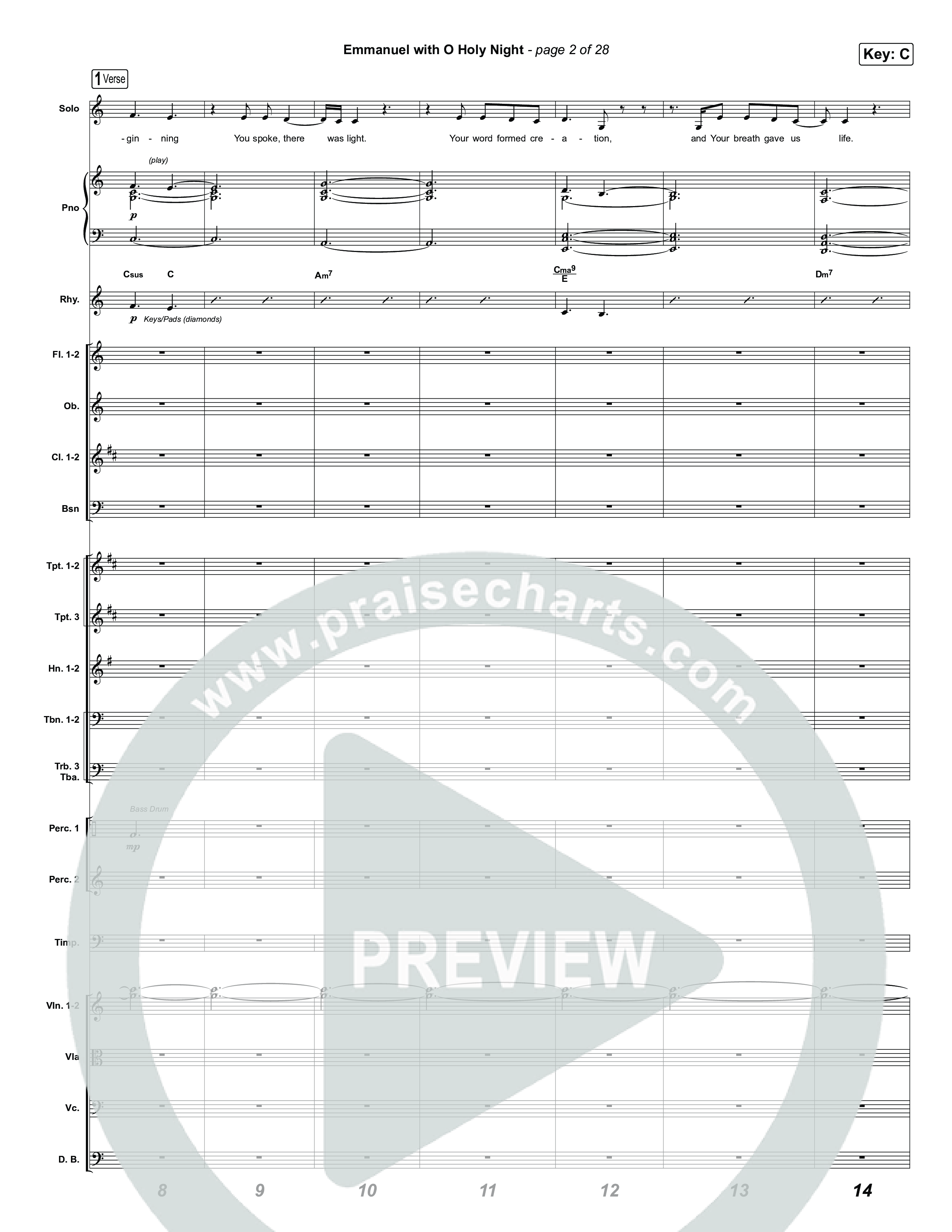 Unto Us (7 Song Choral Collection) Song 3 (Orchestration) (Travis Cottrell / Brooke Voland / Cheryl Stark / Arr. Mason Brown)