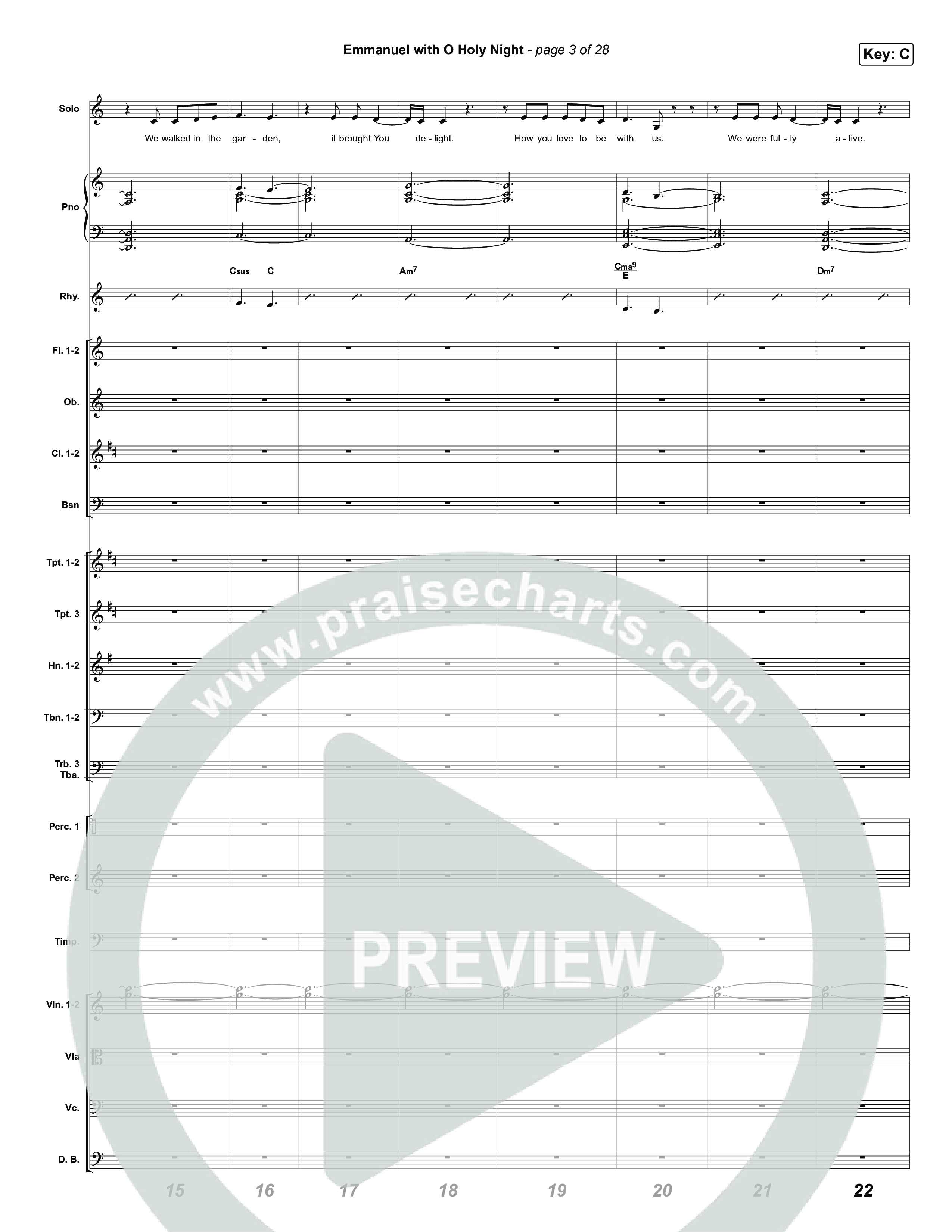 Unto Us (7 Song Choral Collection) Song 3 (Orchestration) (Travis Cottrell / Brooke Voland / Cheryl Stark / Arr. Mason Brown)