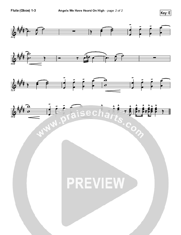 Angels We Have Heard On High Flute/Oboe 1/2/3 (Frank Ralls)