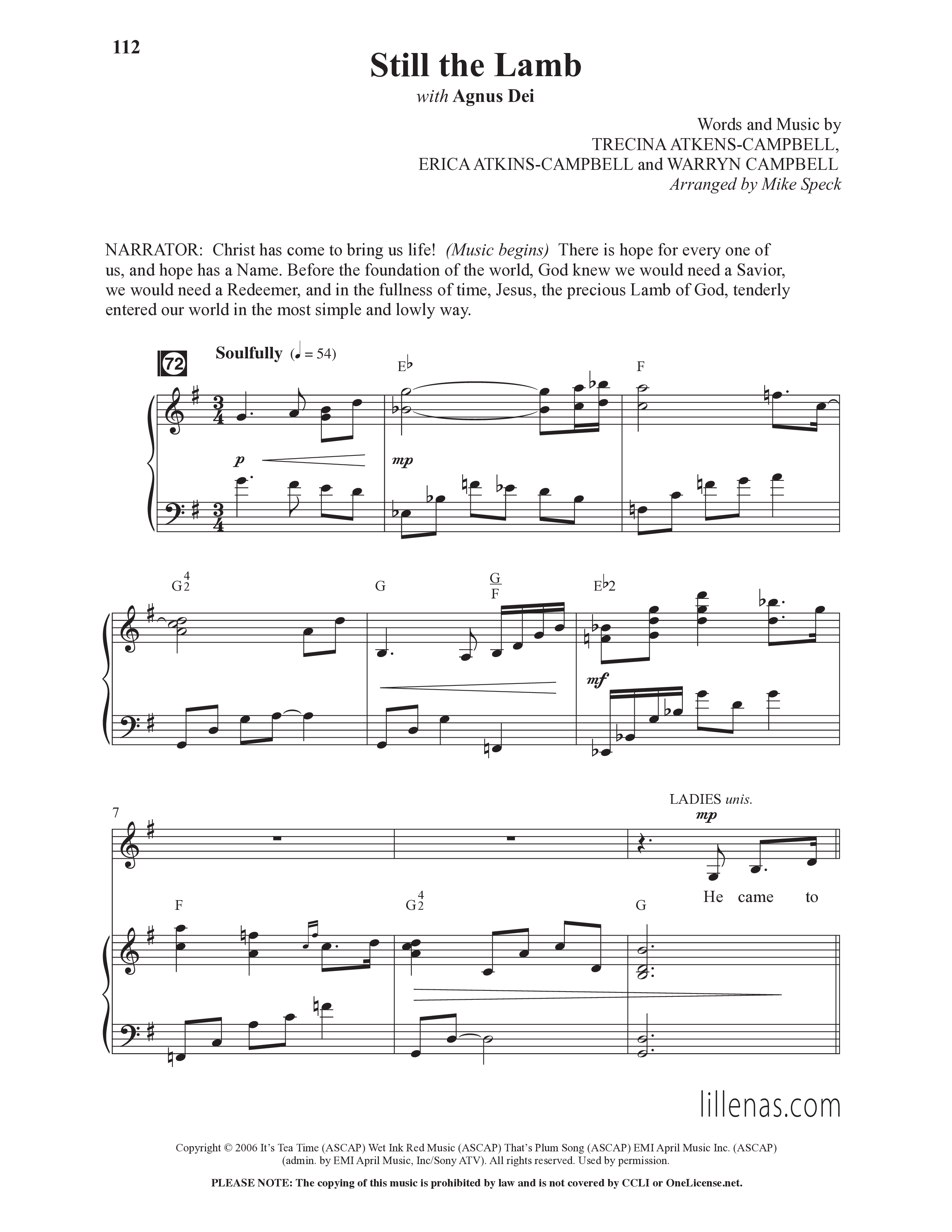 Christmas Changes Everything (13 Song Choral Collection) Song 11 (Piano SATB) (Lillenas Choral / Arr. Mike Speck)
