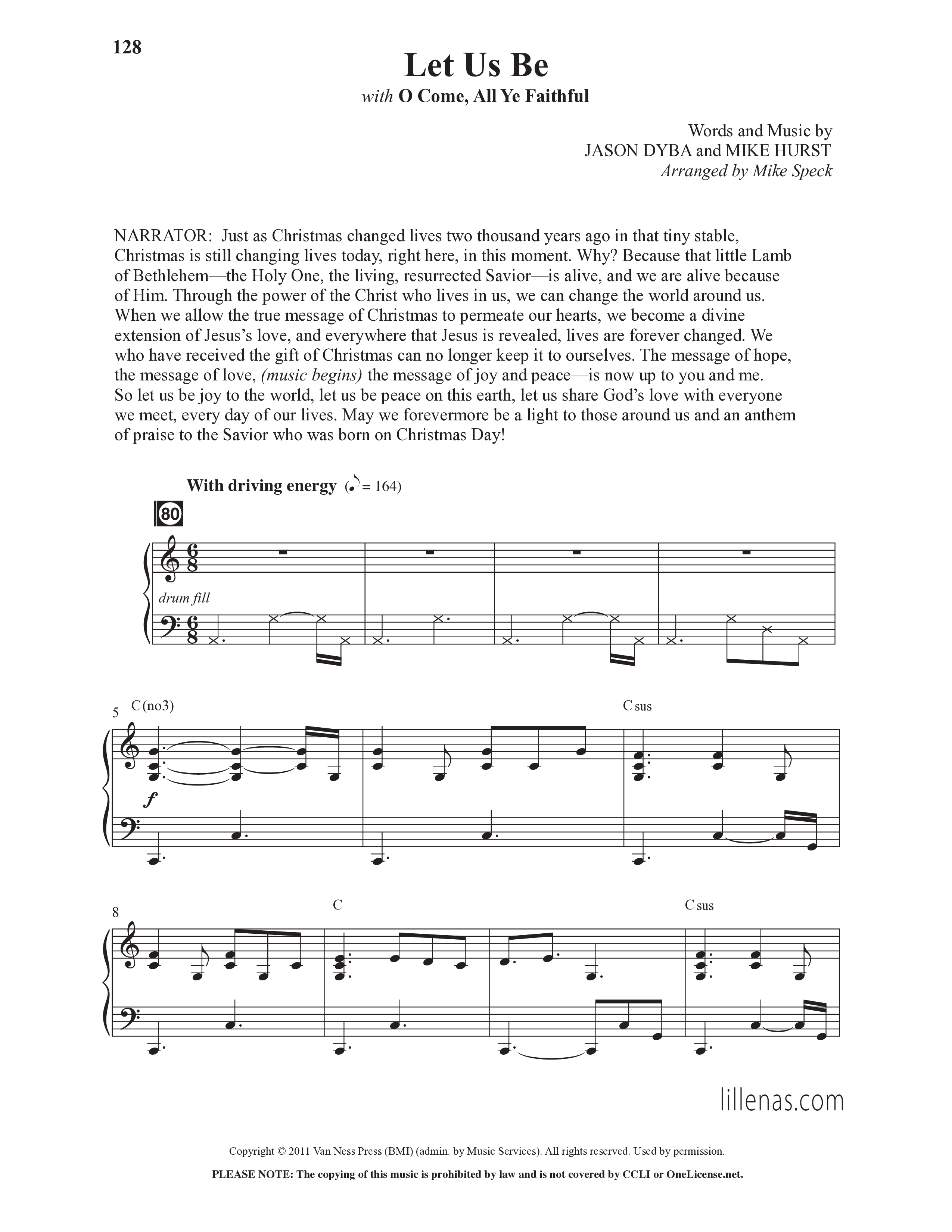 Christmas Changes Everything (13 Song Choral Collection) Song 12 (Piano SATB) (Lillenas Choral / Arr. Mike Speck)