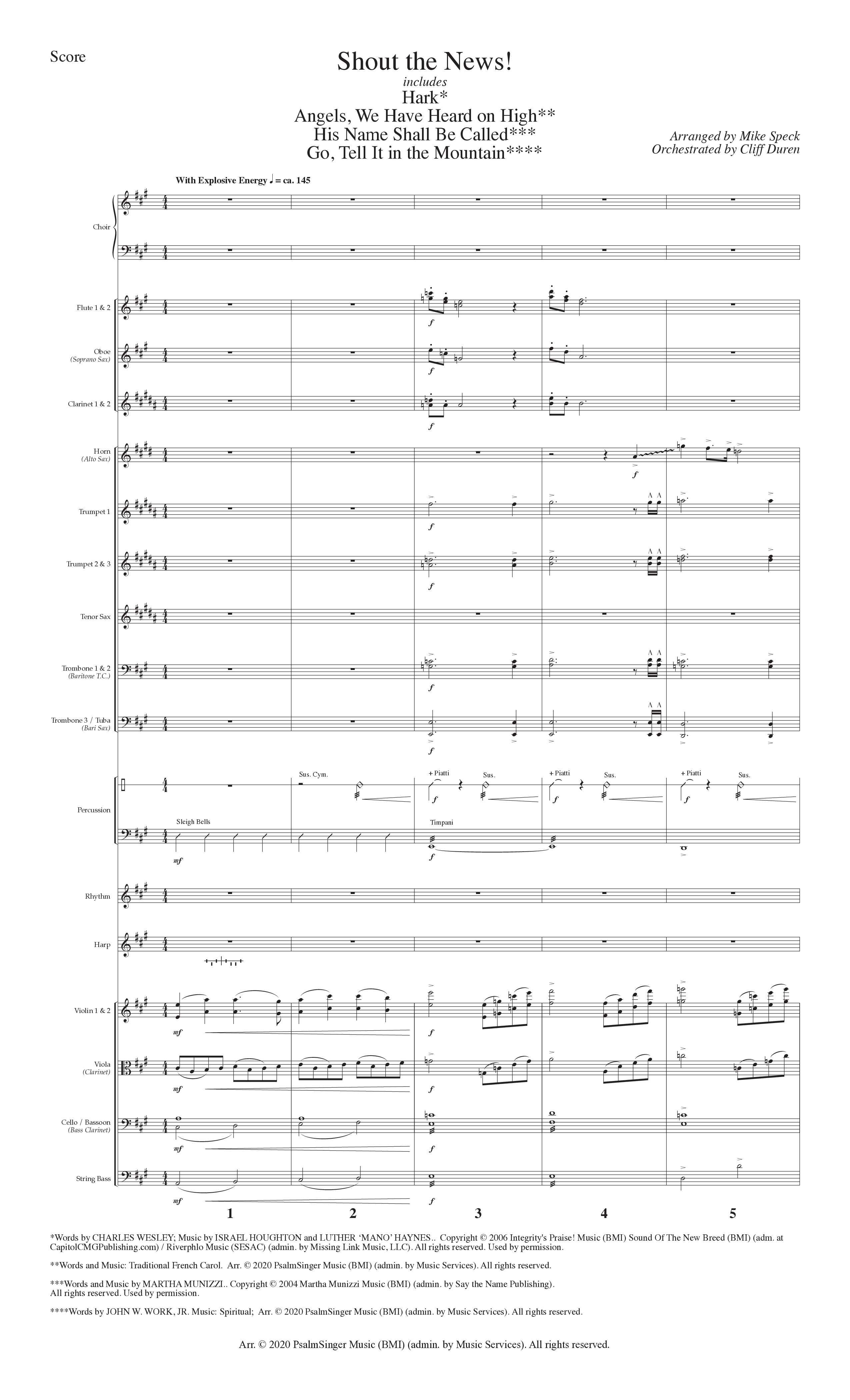 Christmas Changes Everything (13 Song Choral Collection) Orchestrations (SATB) (Lillenas Choral / Arr. Mike Speck)