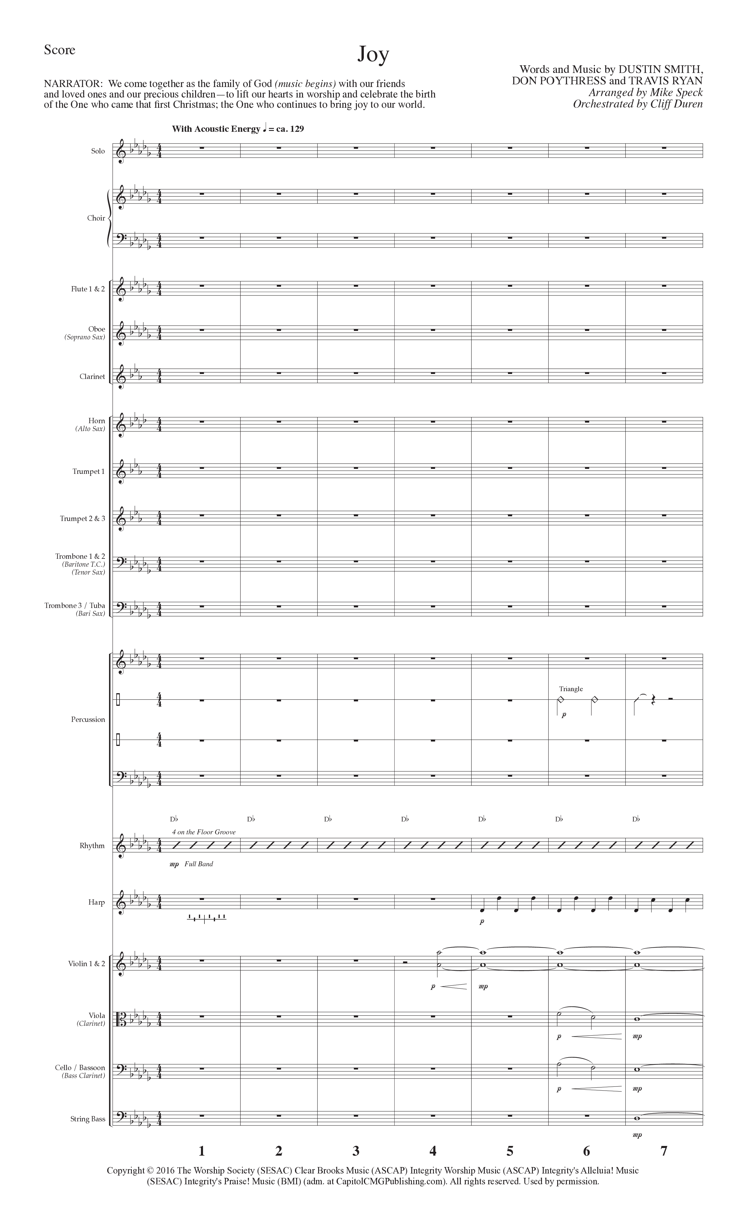 Christmas Changes Everything (13 Song Choral Collection) Song 2 (Orchestration) (Lillenas Choral / Arr. Mike Speck)