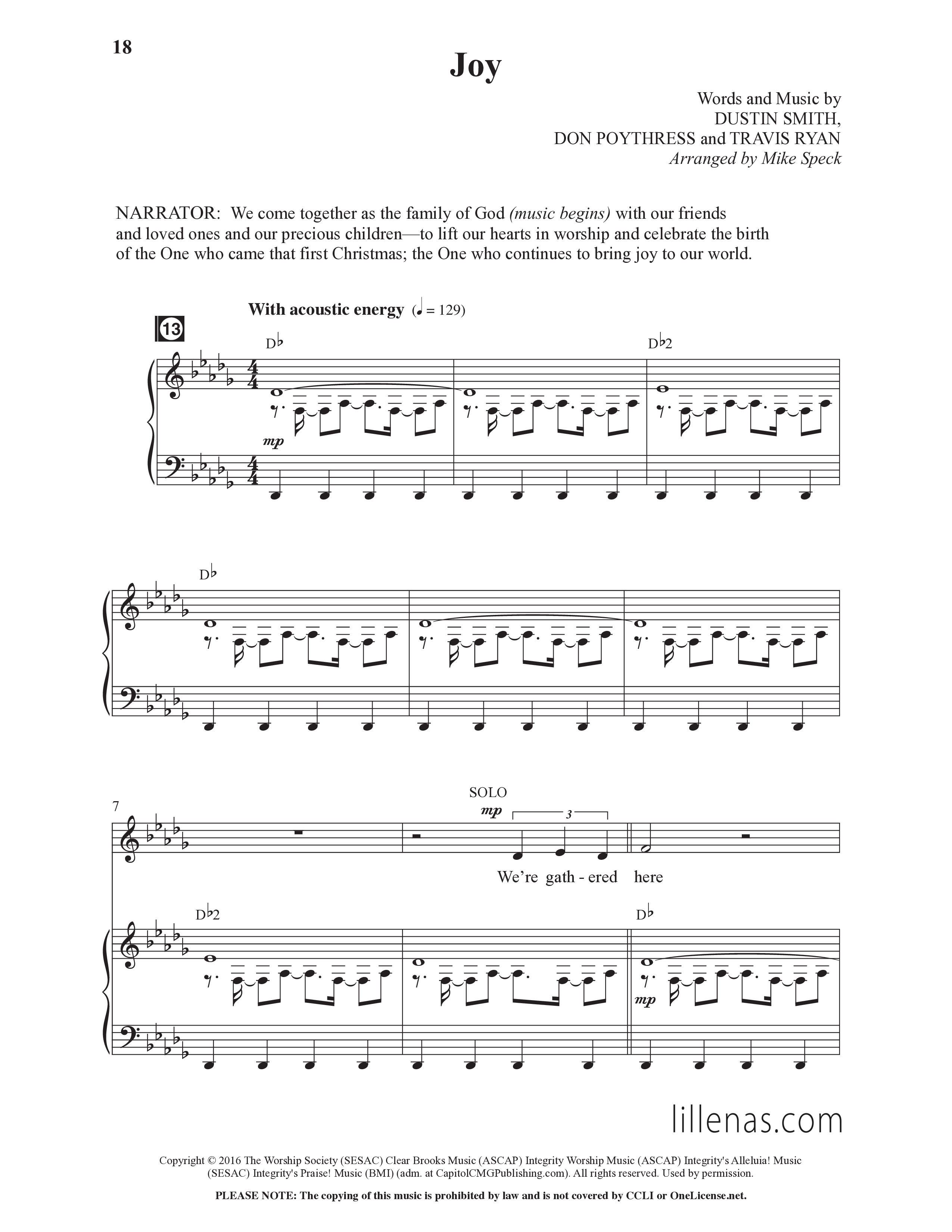 Christmas Changes Everything (13 Song Choral Collection) Song 2 (Piano SATB) (Lillenas Choral / Arr. Mike Speck)