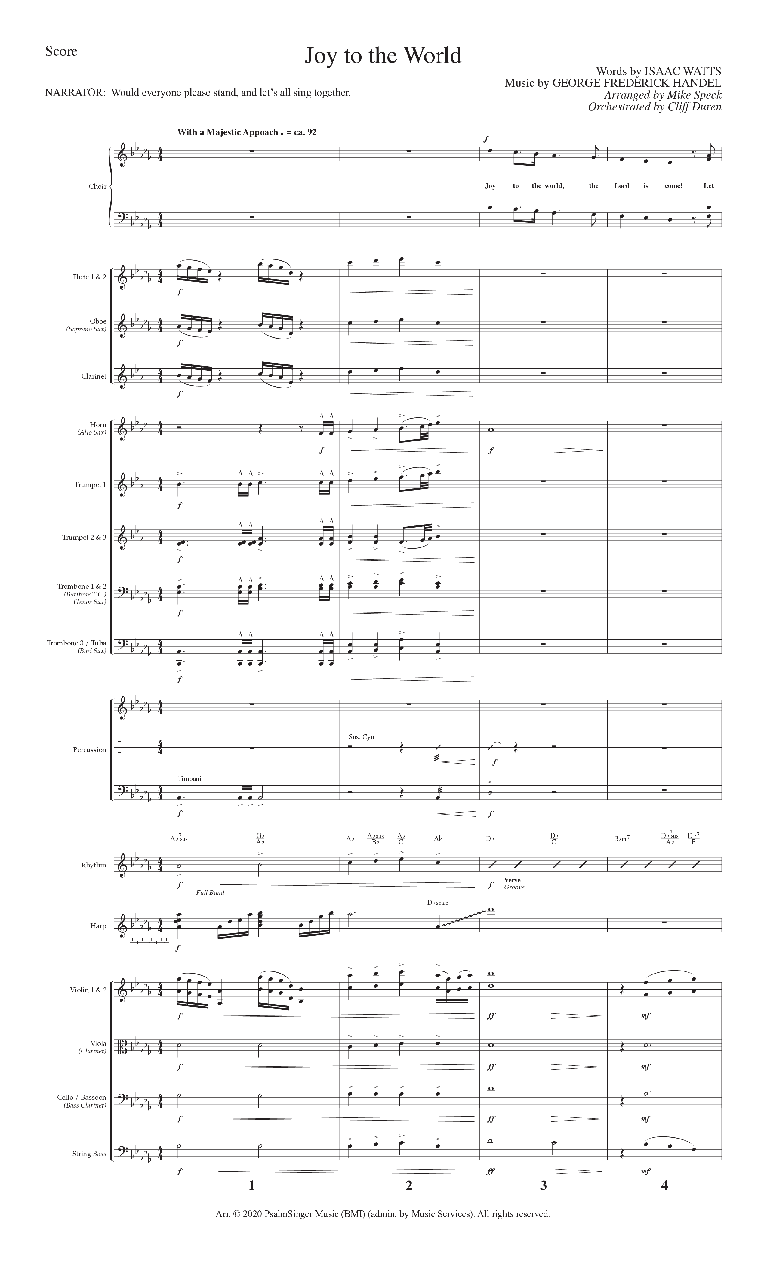 Christmas Changes Everything (13 Song Choral Collection) Song 3 (Orchestration) (Lillenas Choral / Arr. Mike Speck)