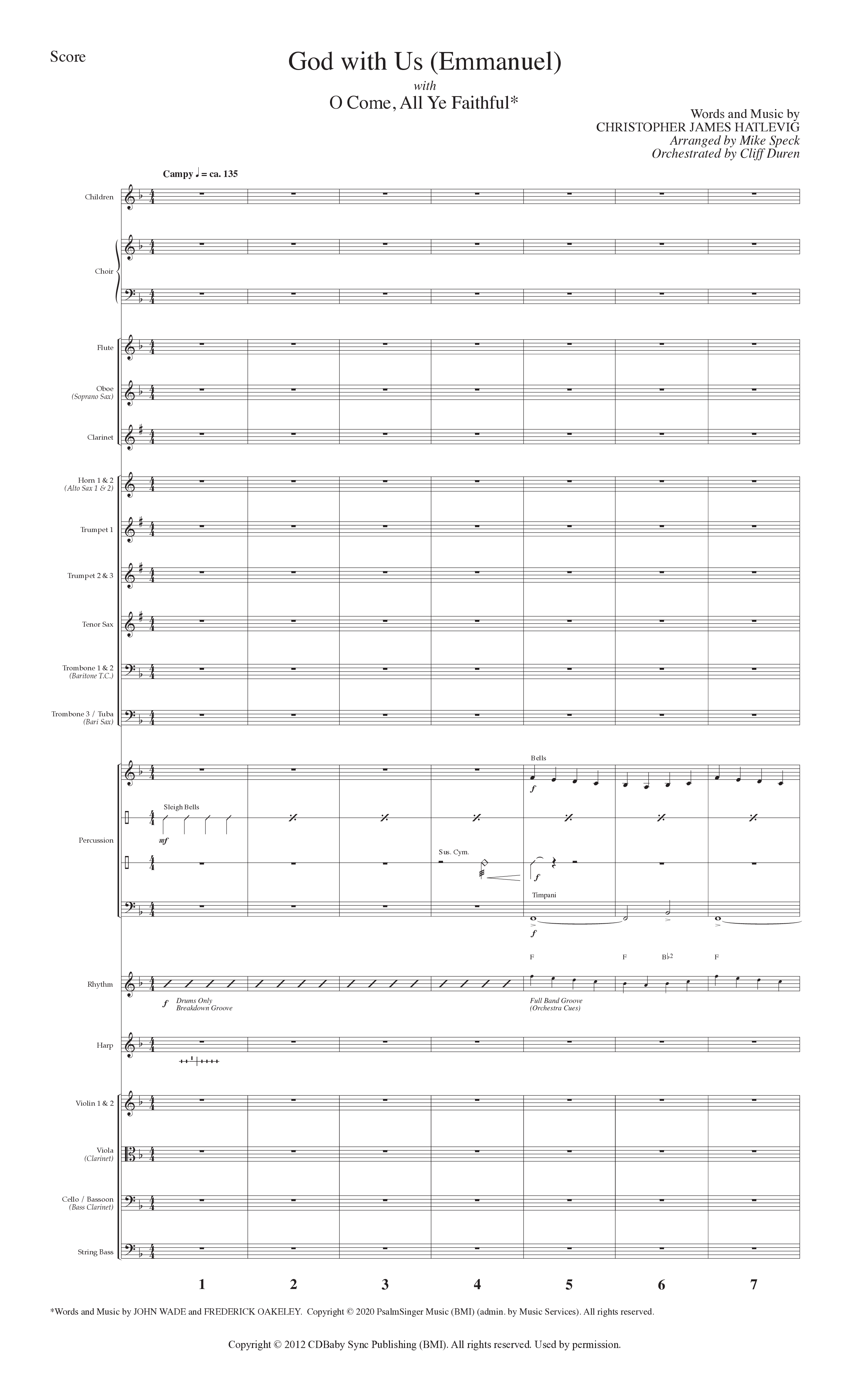 Christmas Changes Everything (13 Song Choral Collection) Song 4 (Orchestration) (Lillenas Choral / Arr. Mike Speck)