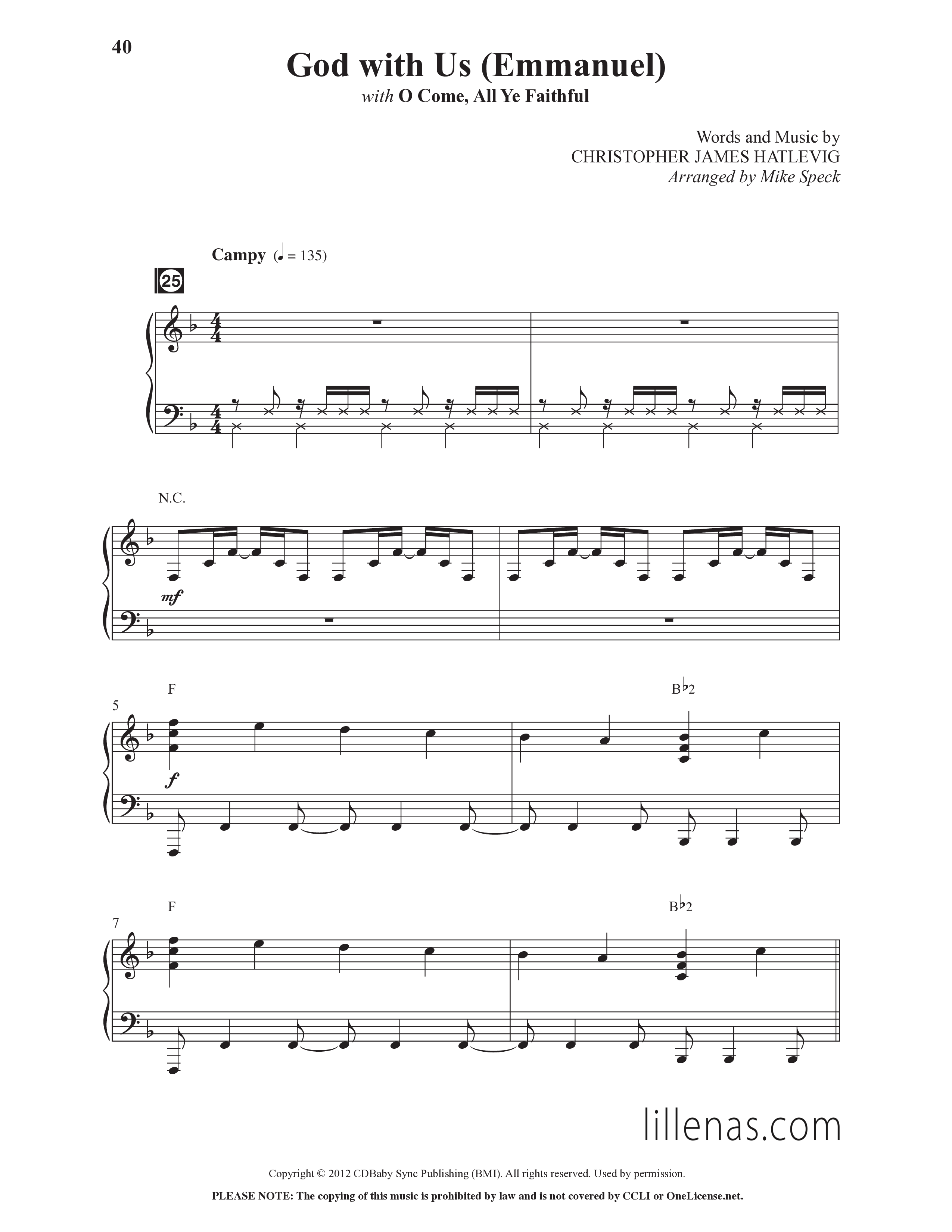 Christmas Changes Everything (13 Song Choral Collection) Song 4 (Piano SATB) (Lillenas Choral / Arr. Mike Speck)