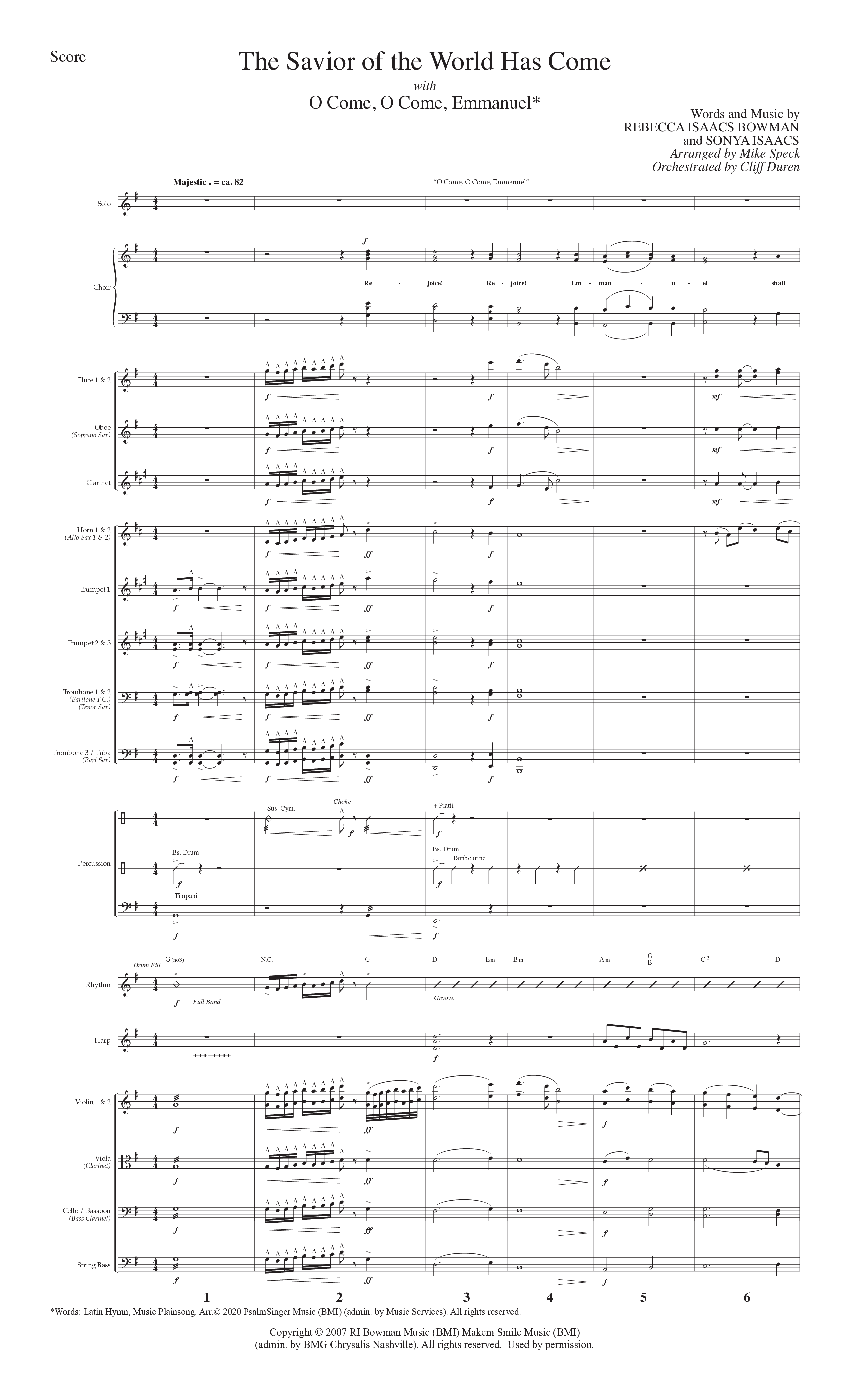 Christmas Changes Everything (13 Song Choral Collection) Song 5 (Orchestration) (Lillenas Choral / Arr. Mike Speck)