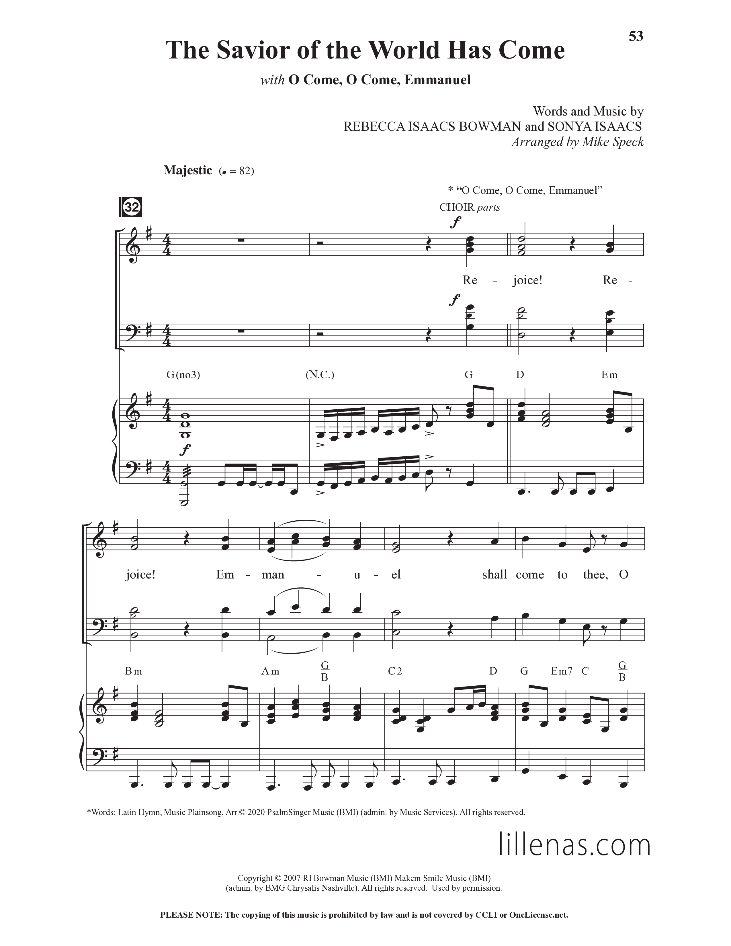 Christmas Changes Everything (13 Song Choral Collection) Song 5 (Piano SATB) (Lillenas Choral / Arr. Mike Speck)