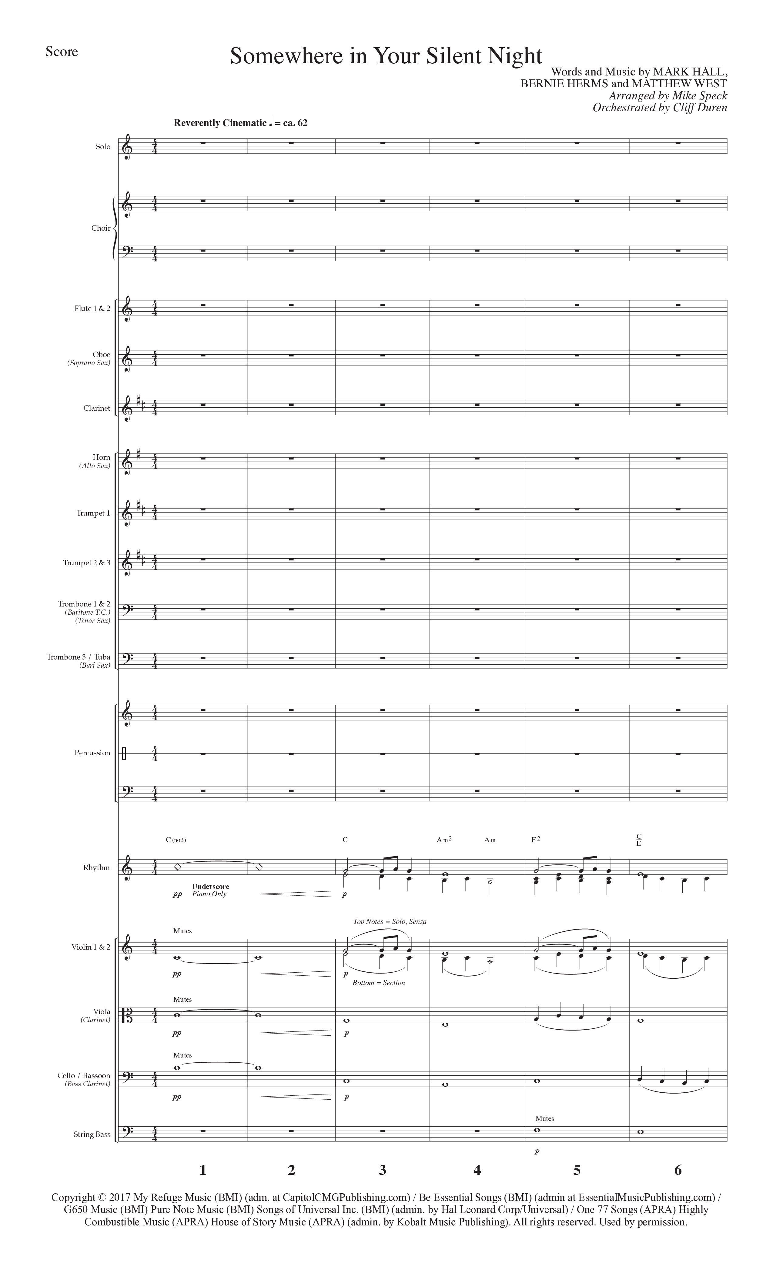 Christmas Changes Everything (13 Song Choral Collection) Song 9 (Orchestration) (Lillenas Choral / Arr. Mike Speck)