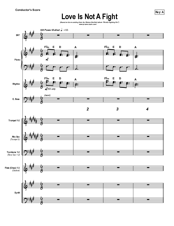 Love Is Not A Fight Praise Band (Warren Barfield)