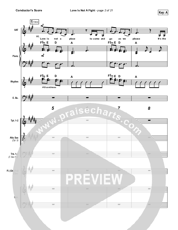 Love Is Not A Fight Praise Band (Warren Barfield)